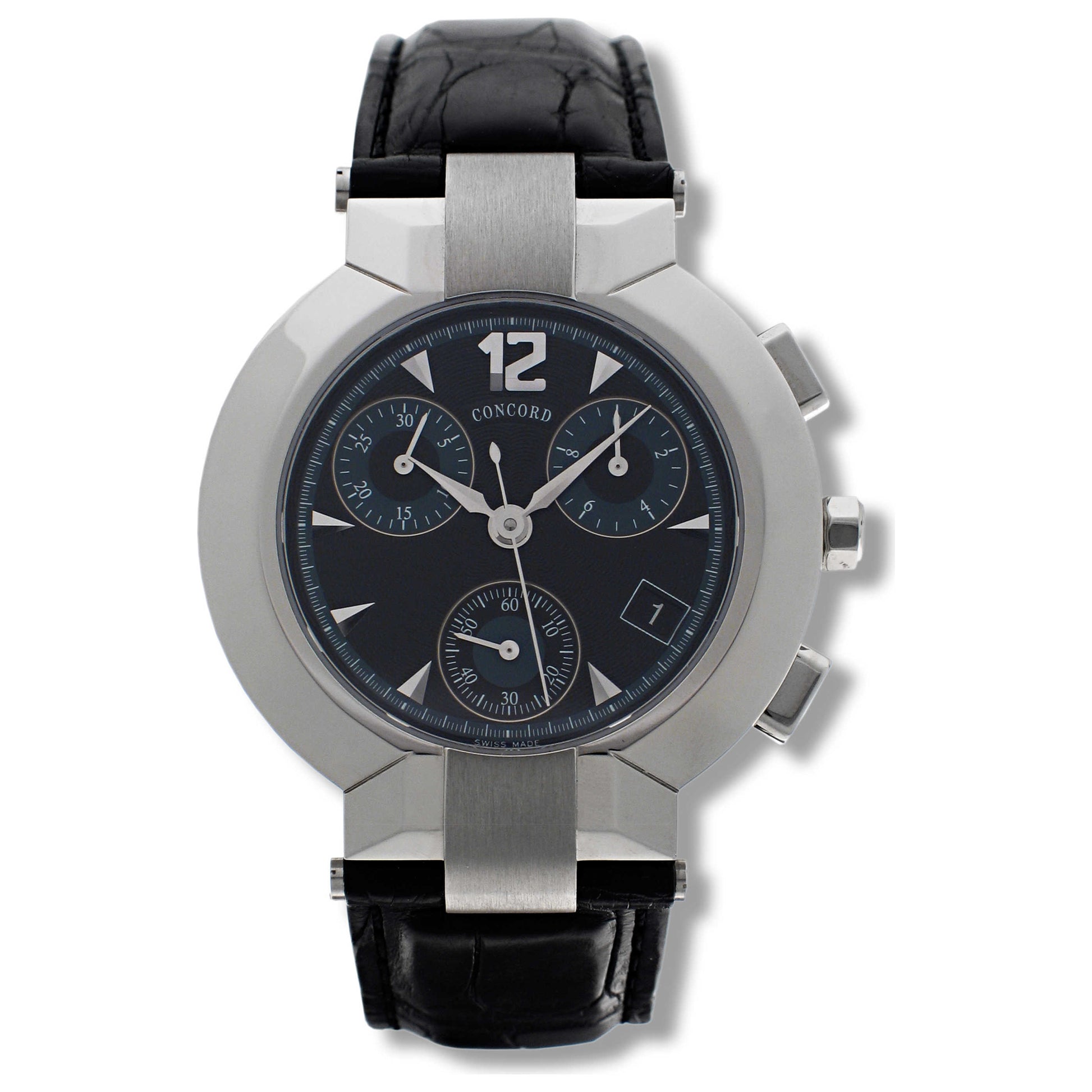 Front view of Concord La Scala Men's Swiss Quartz (Battery-Powered) Watch 0309843