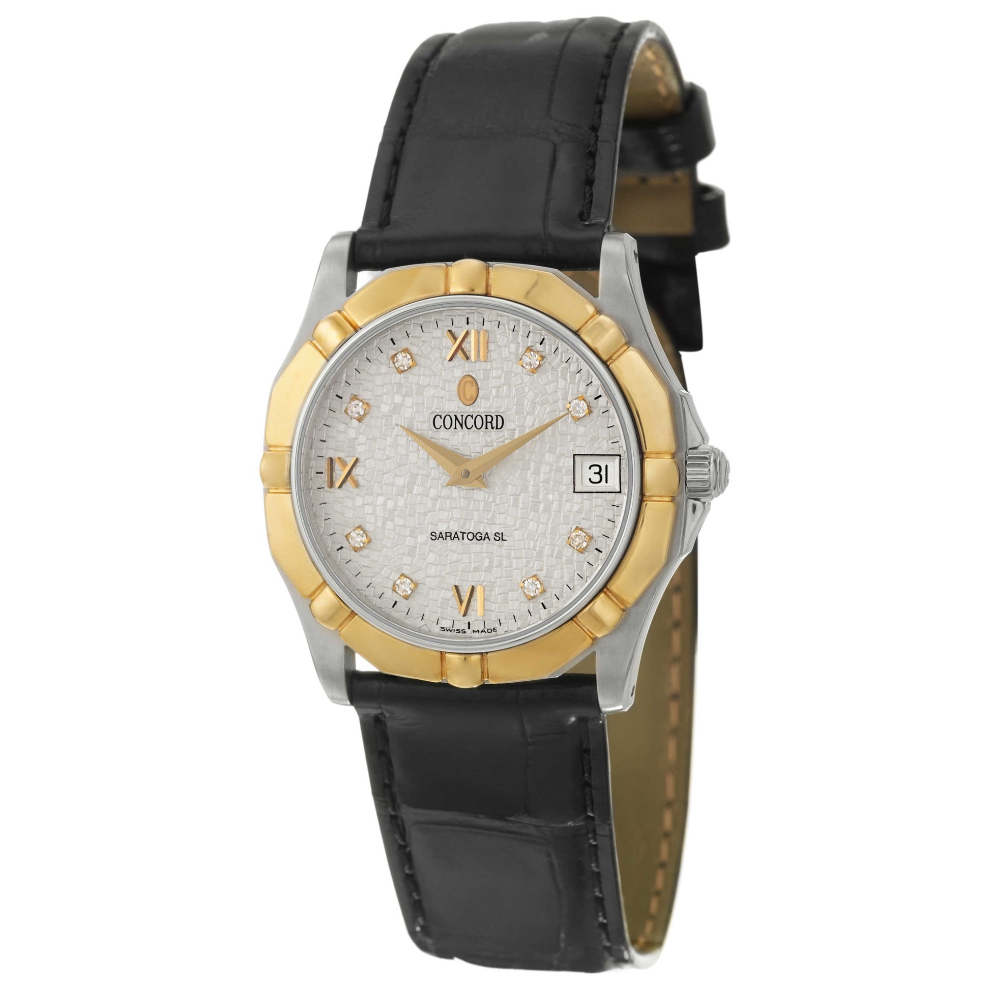 Front view of Concord Saratoga SL Men's Swiss Quartz (Battery-Powered) Watch 0311642