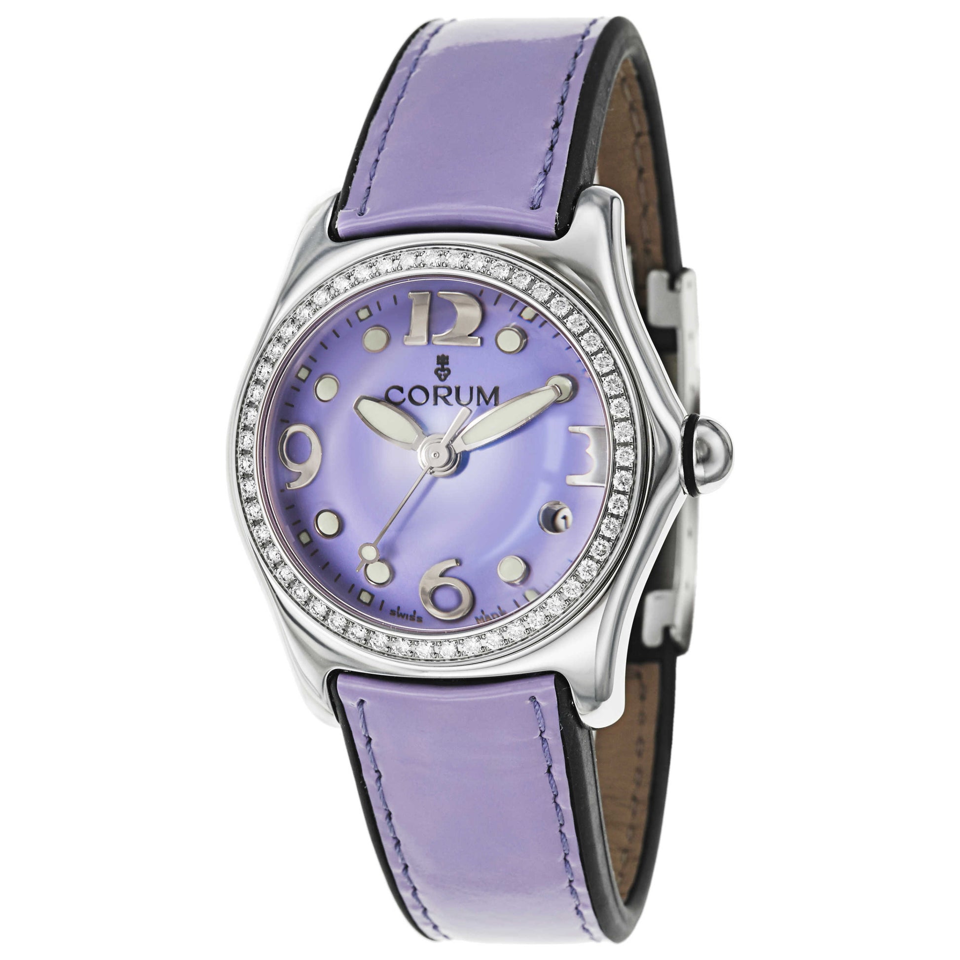 Front view of Corum Bubble Mid-Size Women's Swiss Quartz (Battery-Powered) Watch 039-151-47-F170FK30R