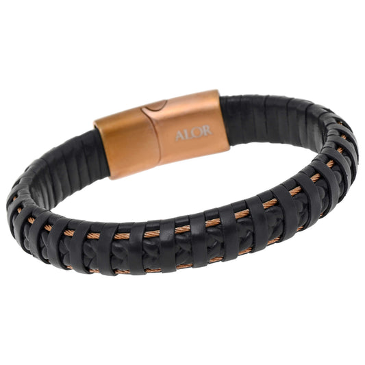 Front view of Alor Men's Bracelet 04-91-BL35-00