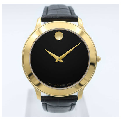 Front view of Movado Museum Men's Swiss Quartz (Battery-Powered) Watch 0602502-SD2