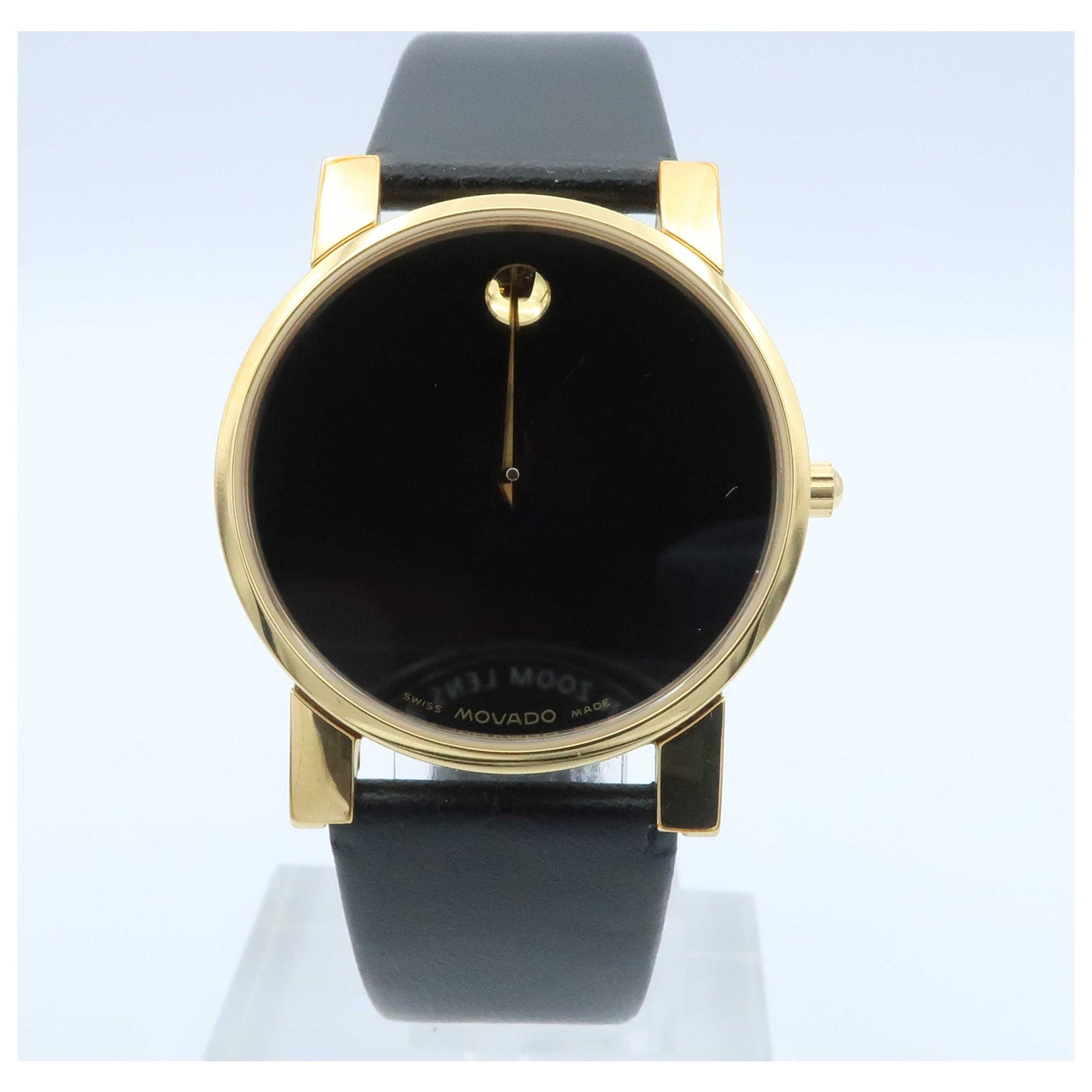 Front view of Movado Museum Men's Swiss Quartz (Battery-Powered) Watch 0604228-SDV
