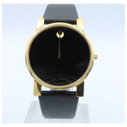 Front view of Movado Museum Men's Swiss Quartz (Battery-Powered) Watch 0604228-SDV