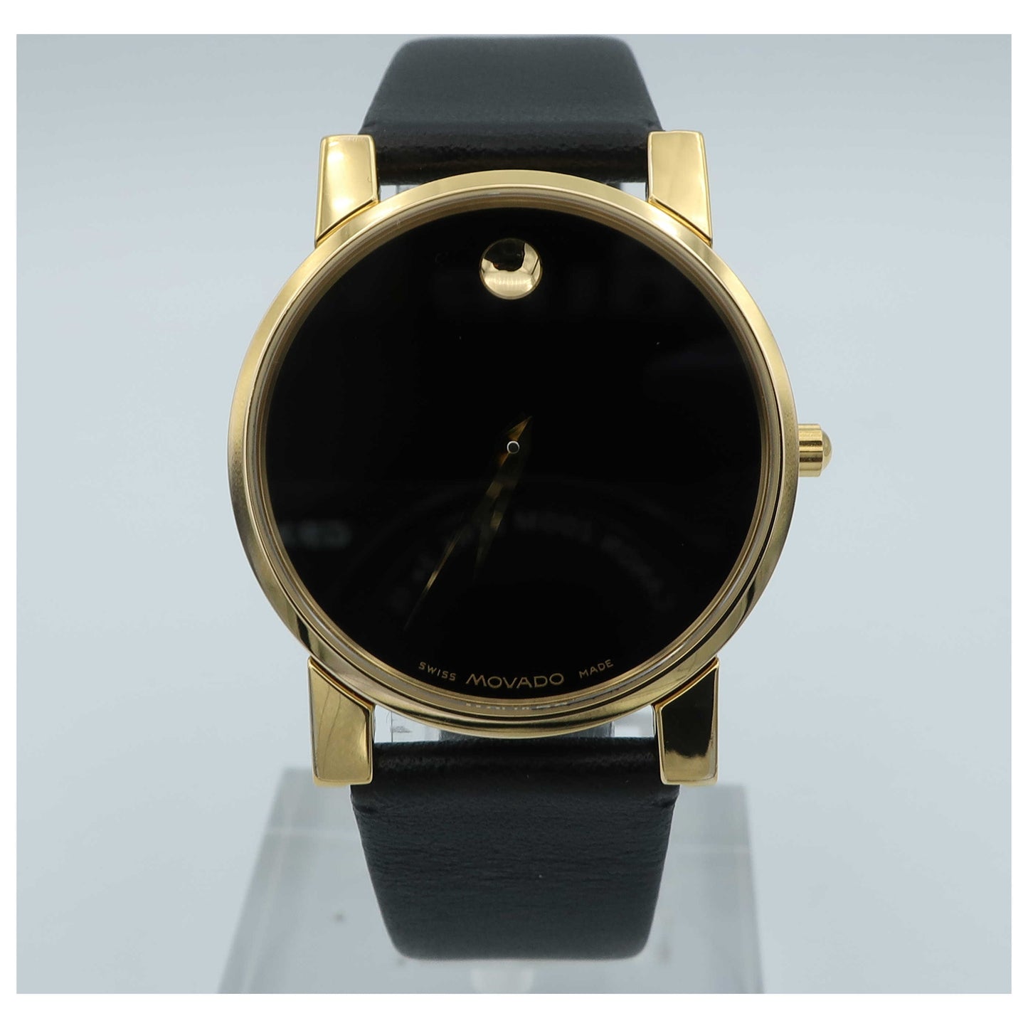 Front view of Movado Museum Men's Swiss Quartz (Battery-Powered) Watch 0604228-SD