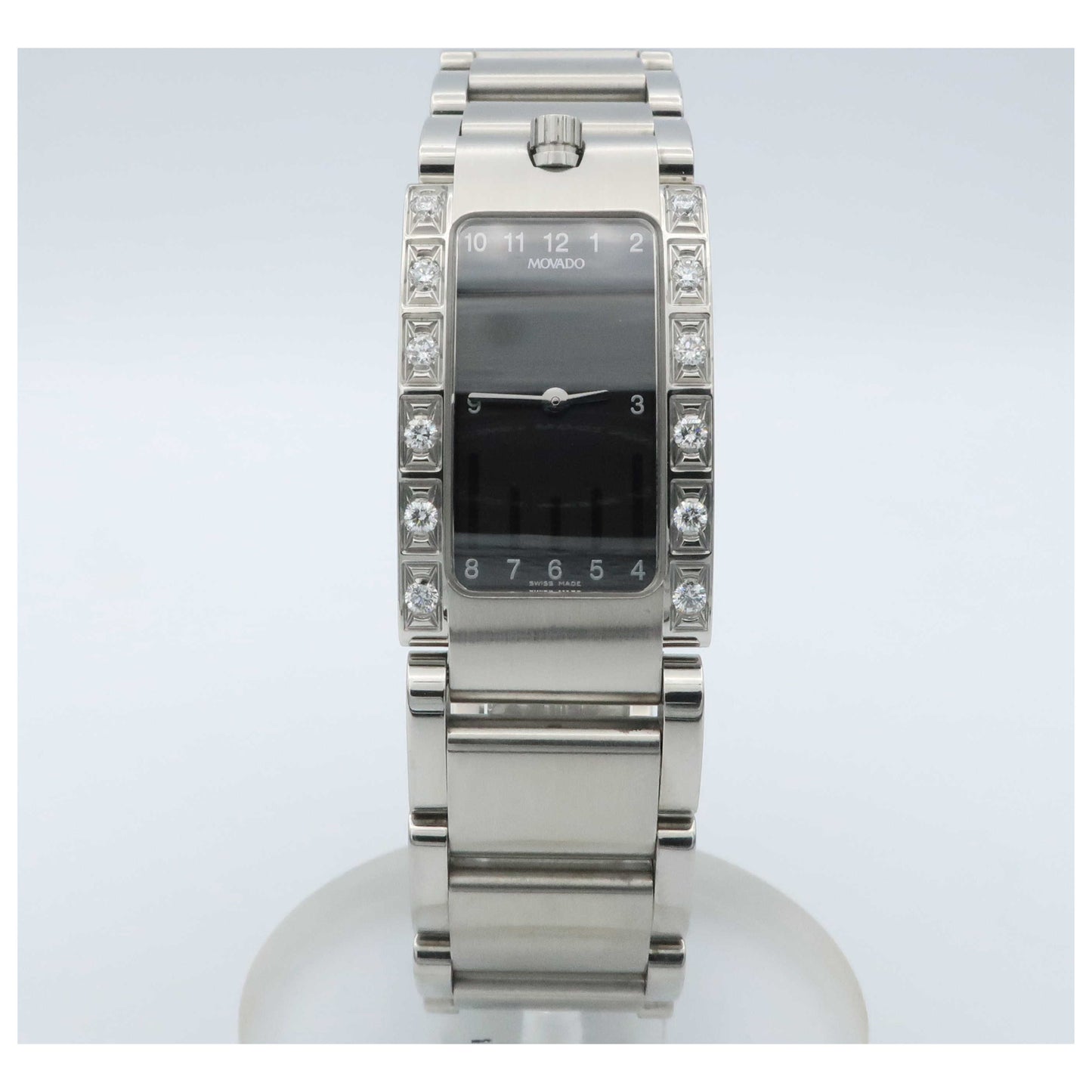 Front view of Movado Elliptica Women's Swiss Quartz (Battery-Powered) Watch 0604781-PO