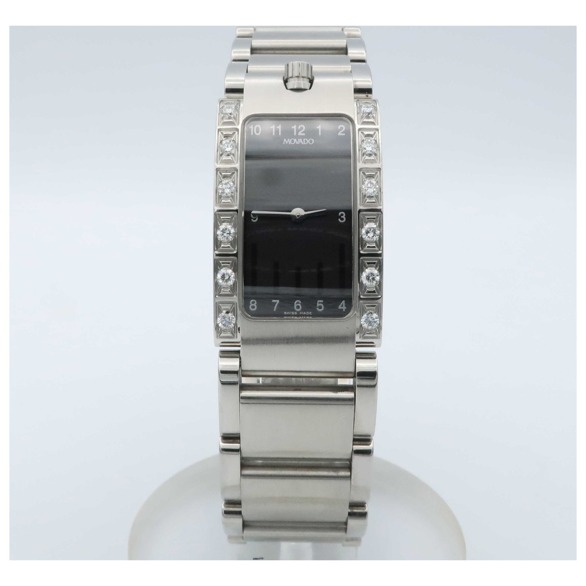 Front view of Movado Elliptica Women's Swiss Quartz (Battery-Powered) Watch 0604781-PO