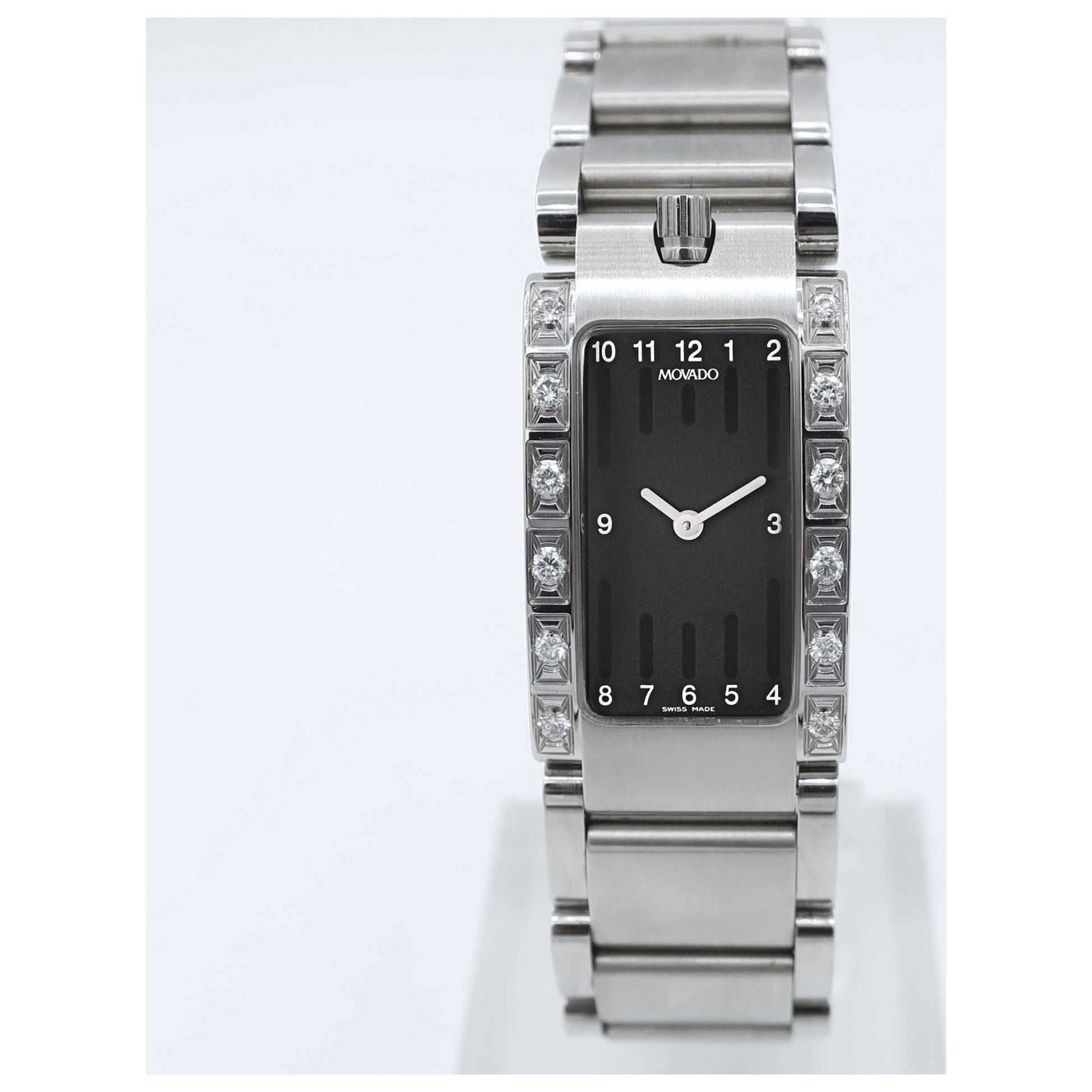 Front view of Movado Elliptica Women's Swiss Quartz (Battery-Powered) Watch 0604781-SDV