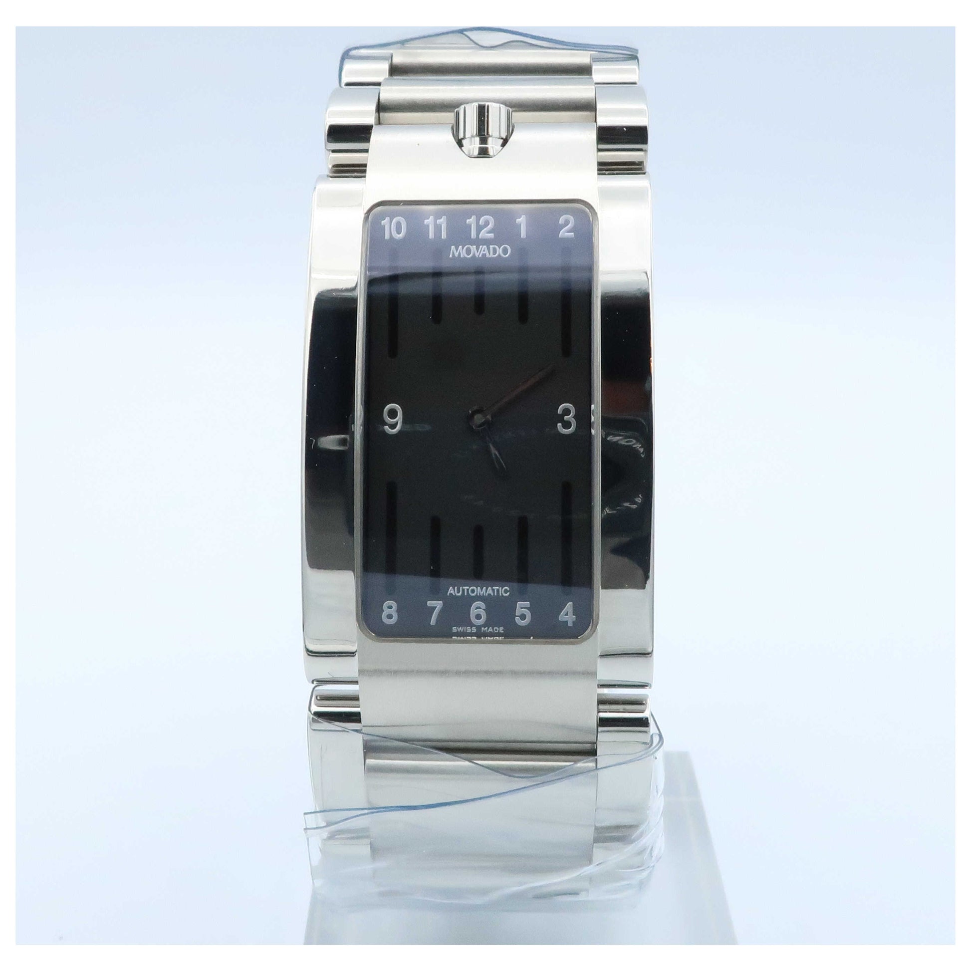 Front view of Movado Elliptica Men's Automatic Watch 0604830-SDV