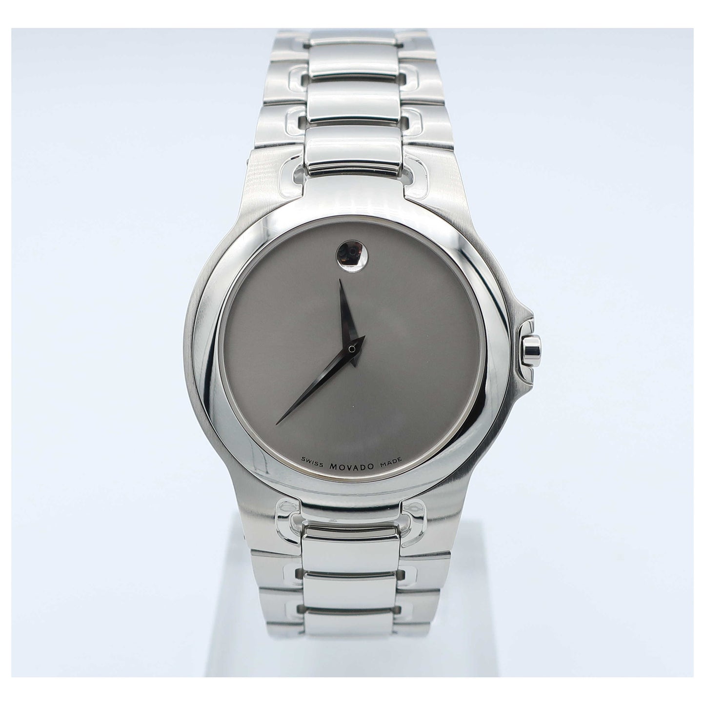 Front view of Movado Meza Men's Swiss Quartz (Battery-Powered) Watch 0604833-SD