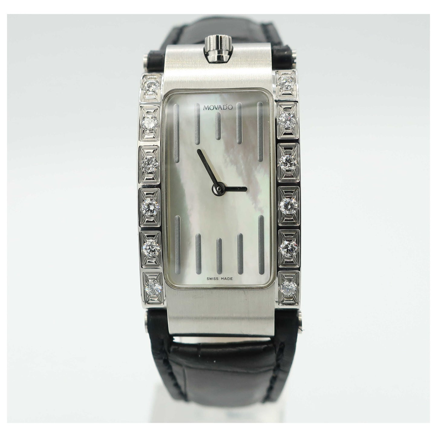 Front view of Movado Elliptica Women's Swiss Quartz (Battery-Powered) Watch 0604863-PO
