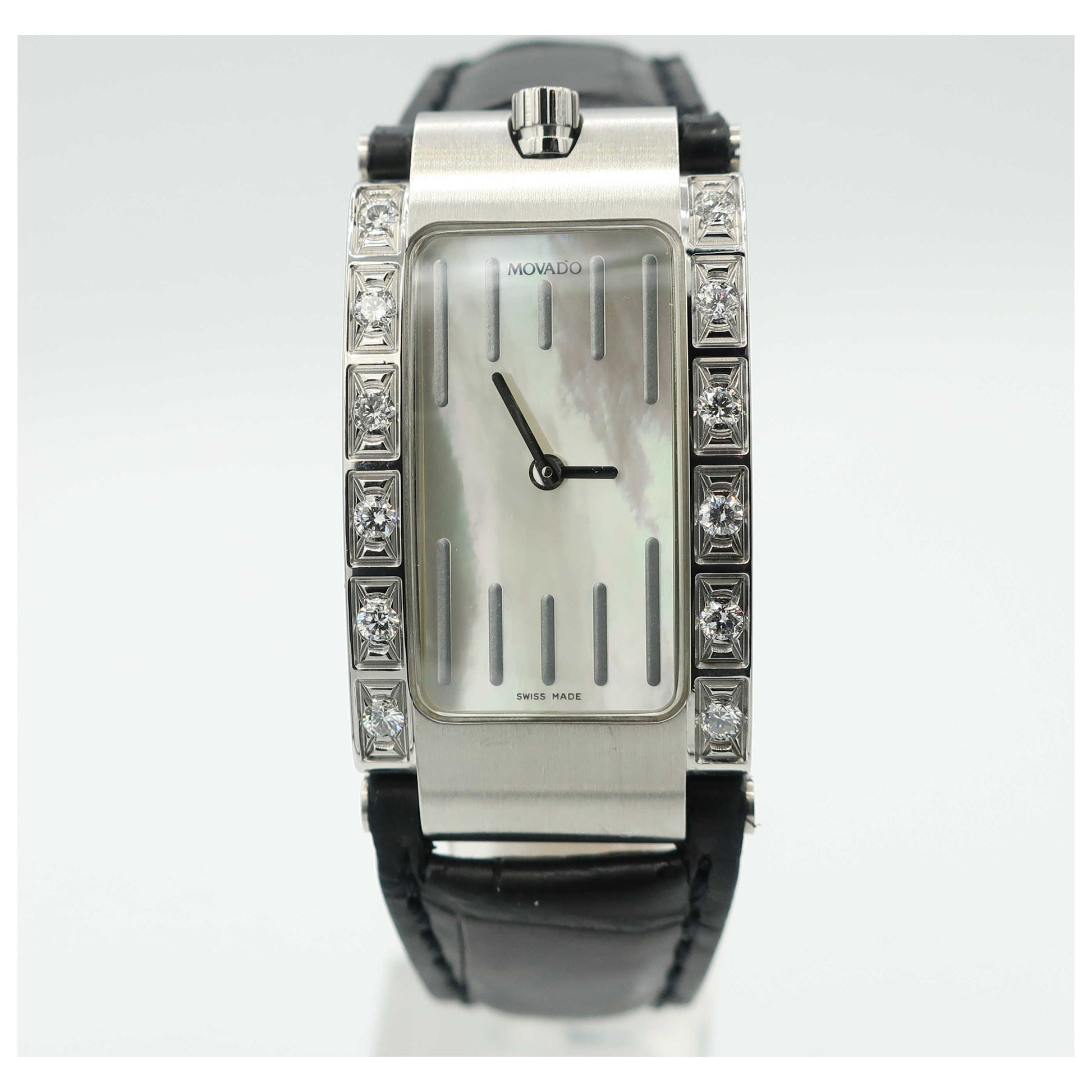 Front view of Movado Elliptica Women's Swiss Quartz (Battery-Powered) Watch 0604863-PO