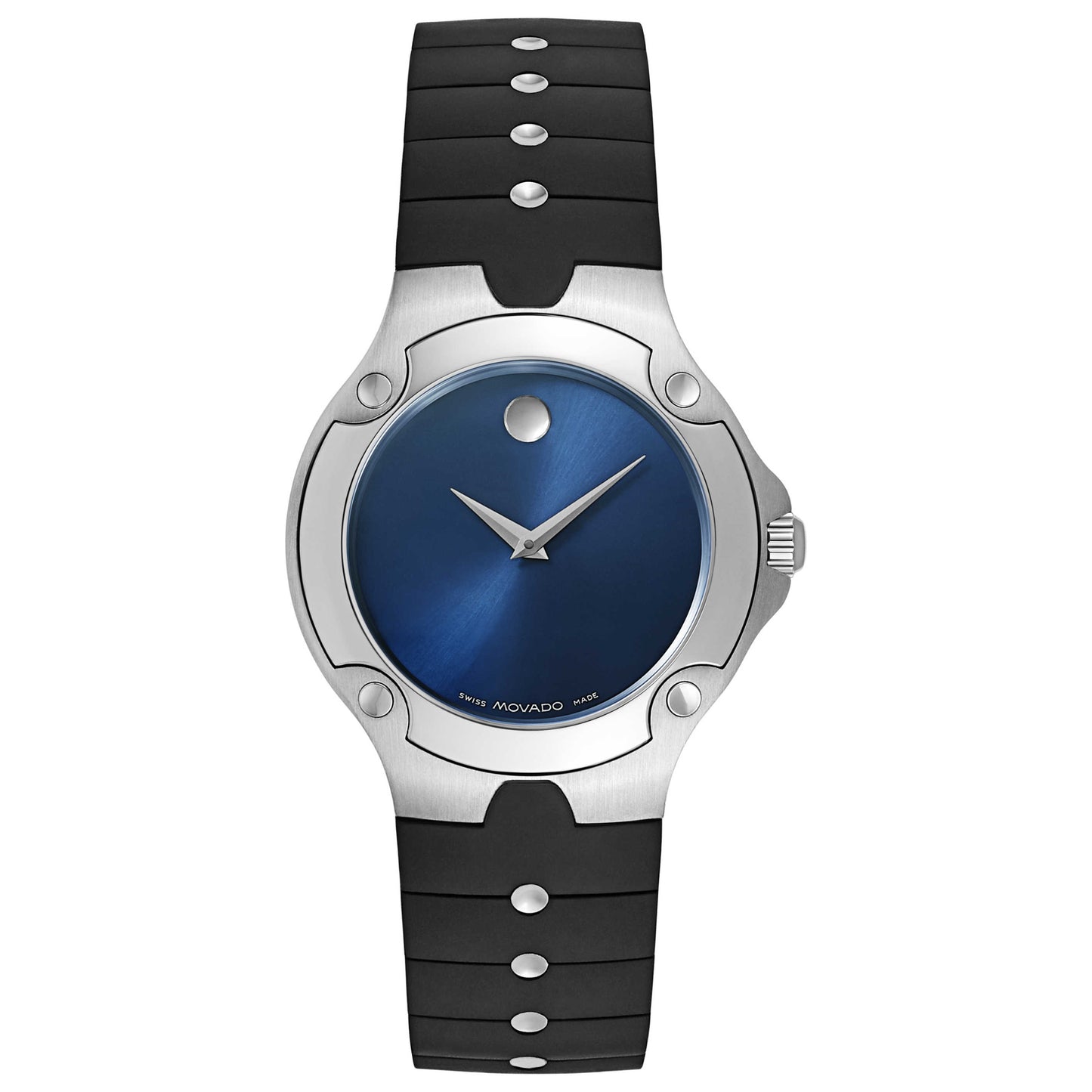 Front view of Movado Sports Edition Women's Swiss Quartz (Battery-Powered) Watch 0604895-BLK