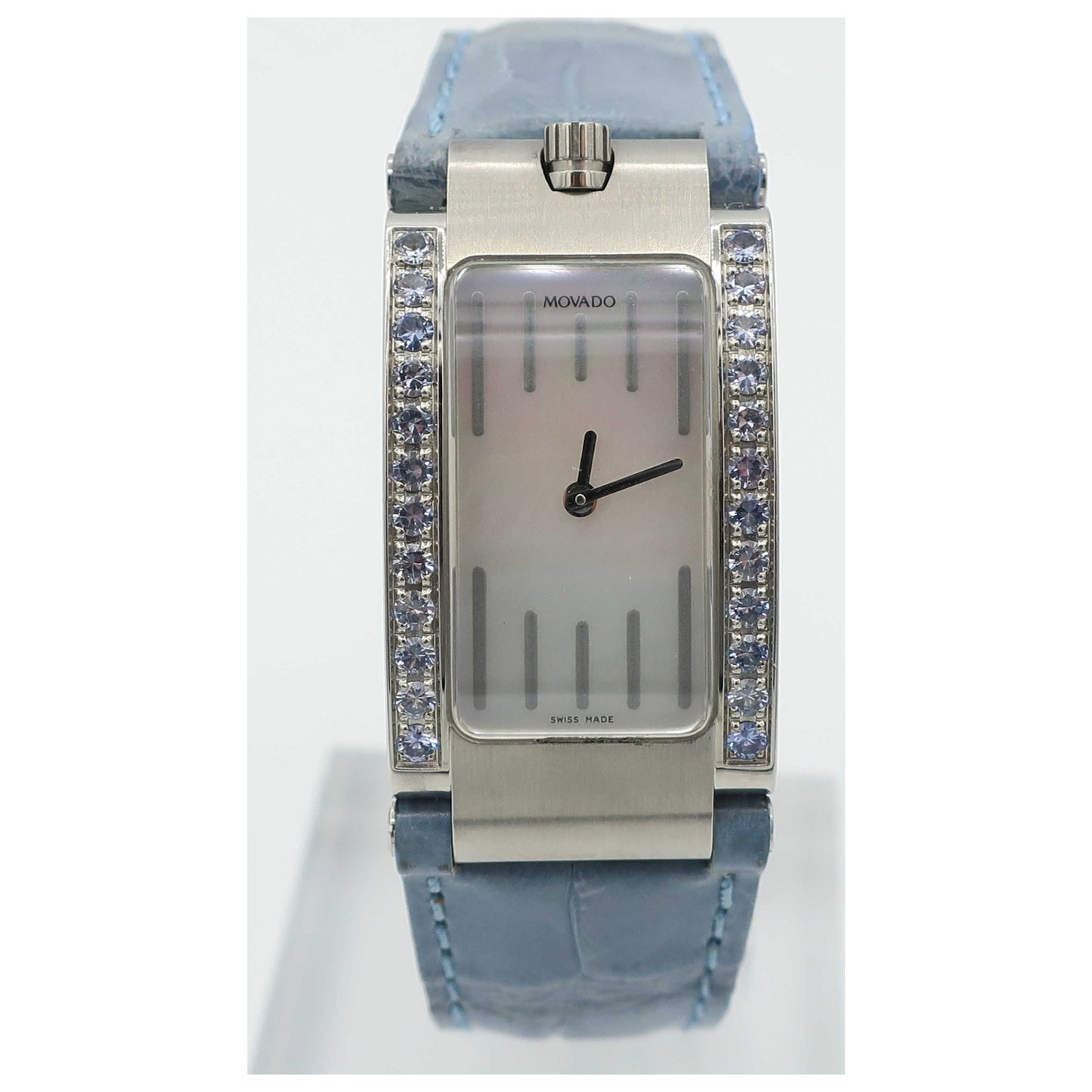 Front view of Movado Elliptica Women's Swiss Quartz (Battery-Powered) Watch 0604900-SD2