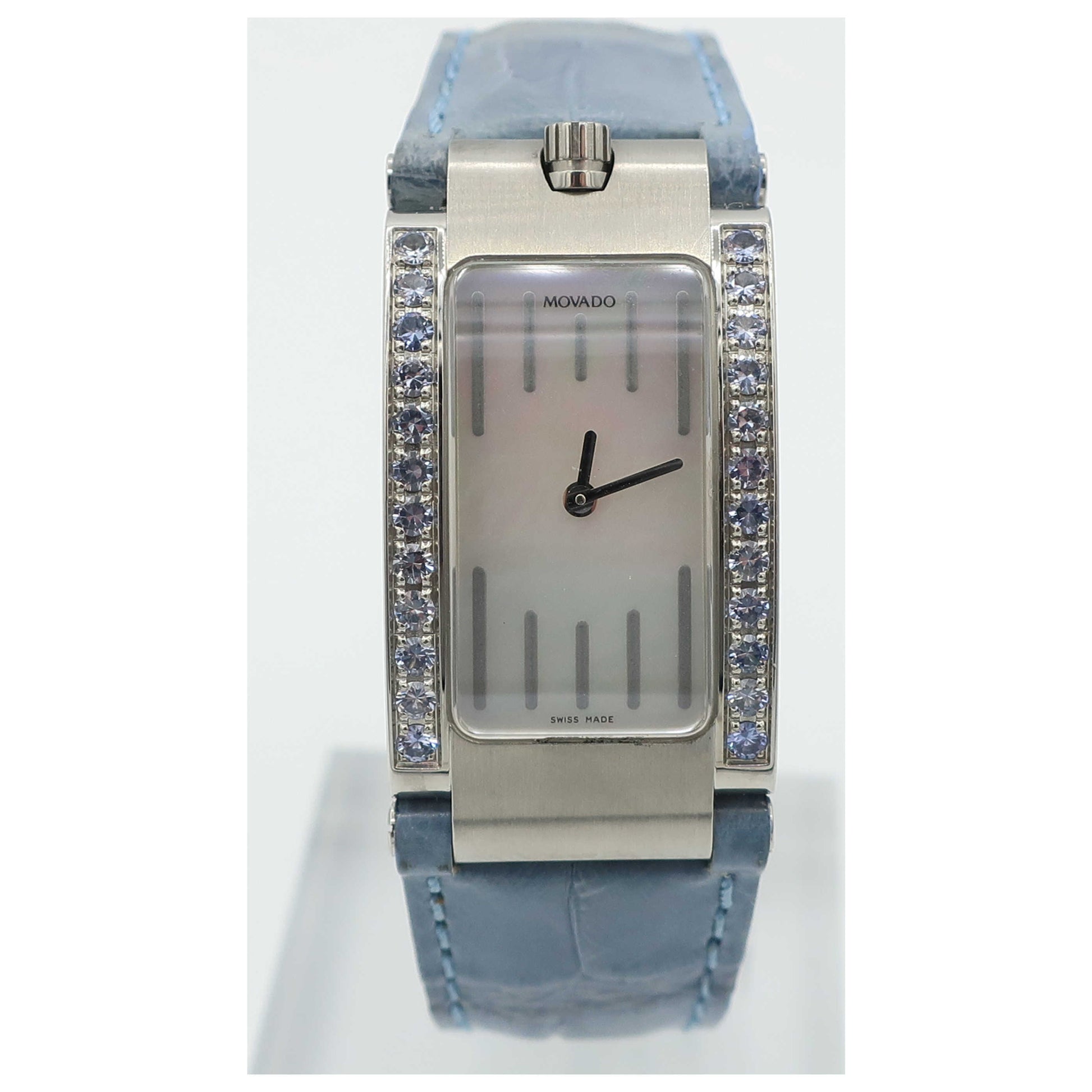 Front view of Movado Elliptica Women's Swiss Quartz (Battery-Powered) Watch 0604900-SD2