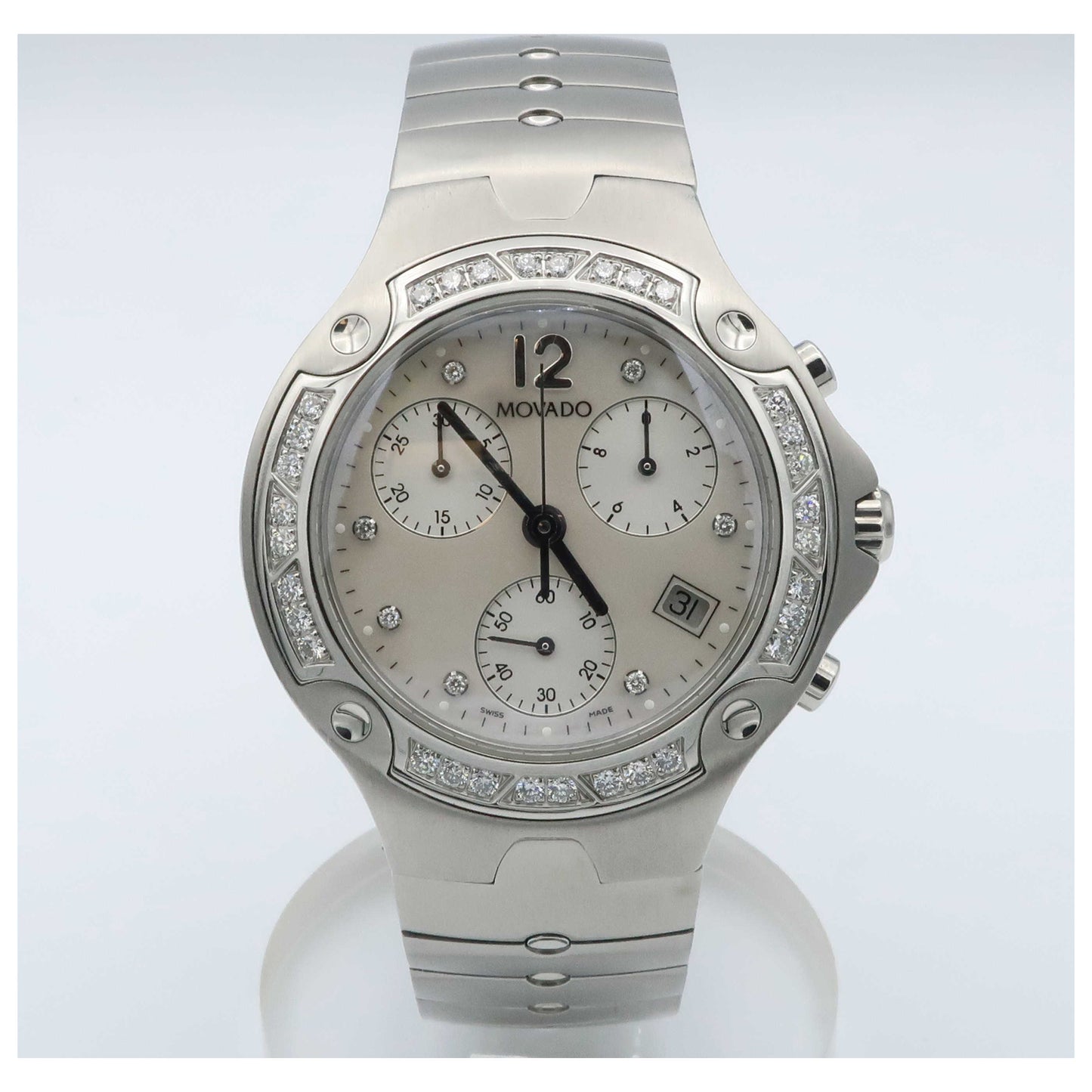 Front view of Movado Sports Edition Men's Swiss Quartz (Battery-Powered) Watch 0604972-SDV