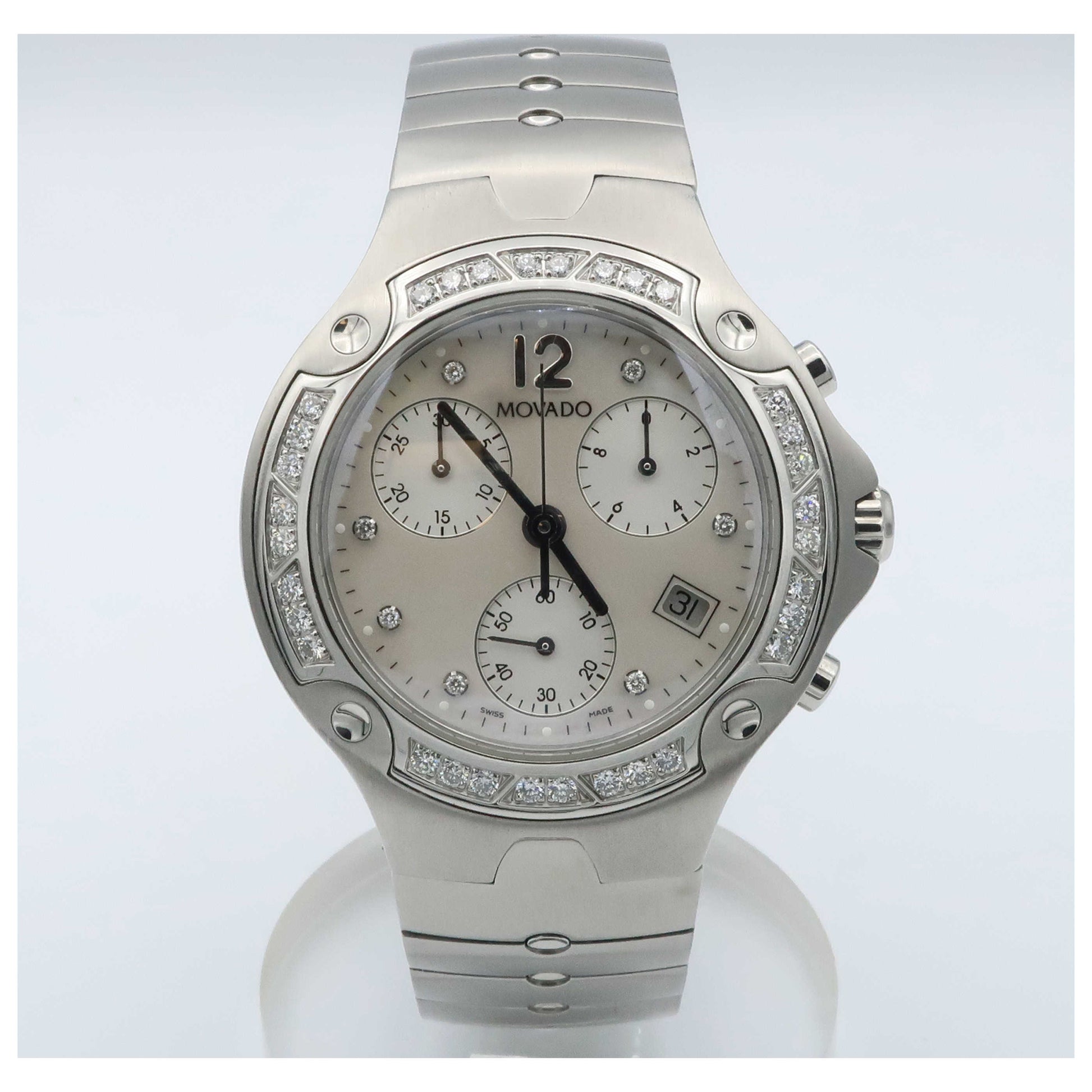 Front view of Movado Sports Edition Men's Swiss Quartz (Battery-Powered) Watch 0604972-SDV