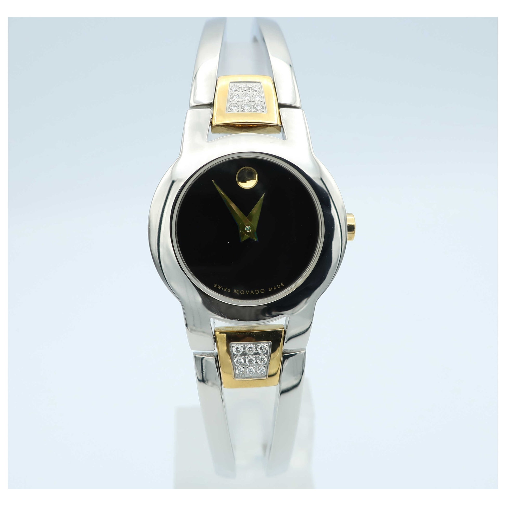 Front view of Movado Amorosa Women's Swiss Quartz (Battery-Powered) Watch 0604983-SD