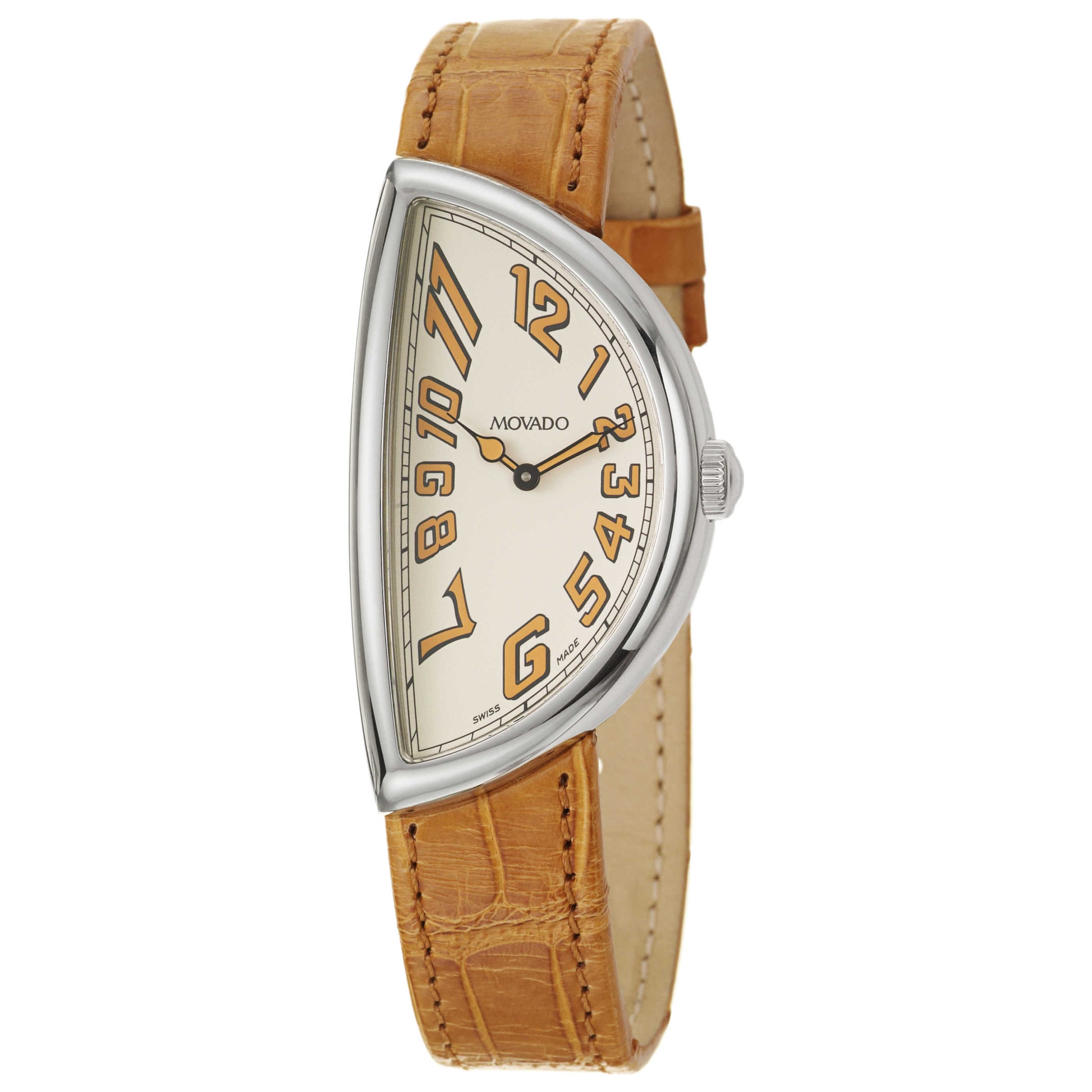 Front view of Movado Semi Moon Men's Swiss Quartz (Battery-Powered) Watch 0605003