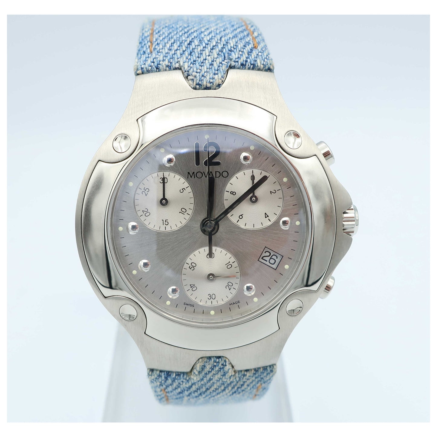 Front view of Movado Sports Edition Men's Swiss Quartz (Battery-Powered) Watch 0605085-SD