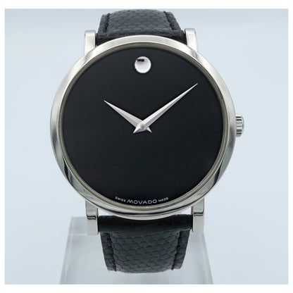 Front view of Movado Museum Men's Automatic Watch 0605095-SDV