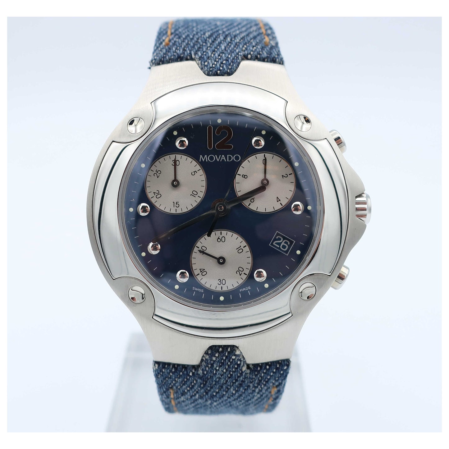 Front view of Movado Sports Edition Men's Swiss Quartz (Battery-Powered) Watch 0605153-PO4