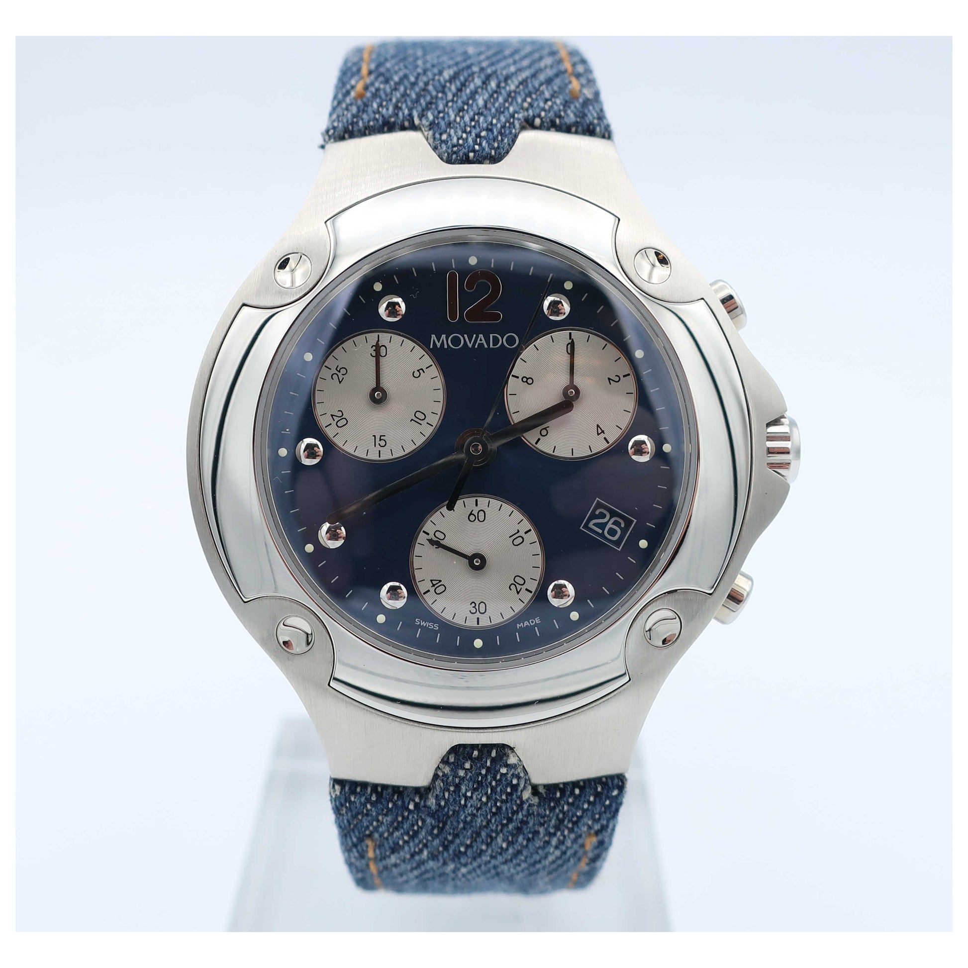 Front view of Movado Sports Edition Men's Swiss Quartz (Battery-Powered) Watch 0605153-PO4