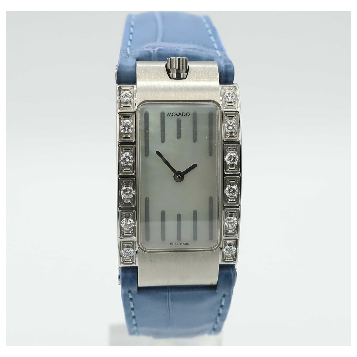 Front view of Movado Elliptica Women's Swiss Quartz (Battery-Powered) Watch 0605174-SD