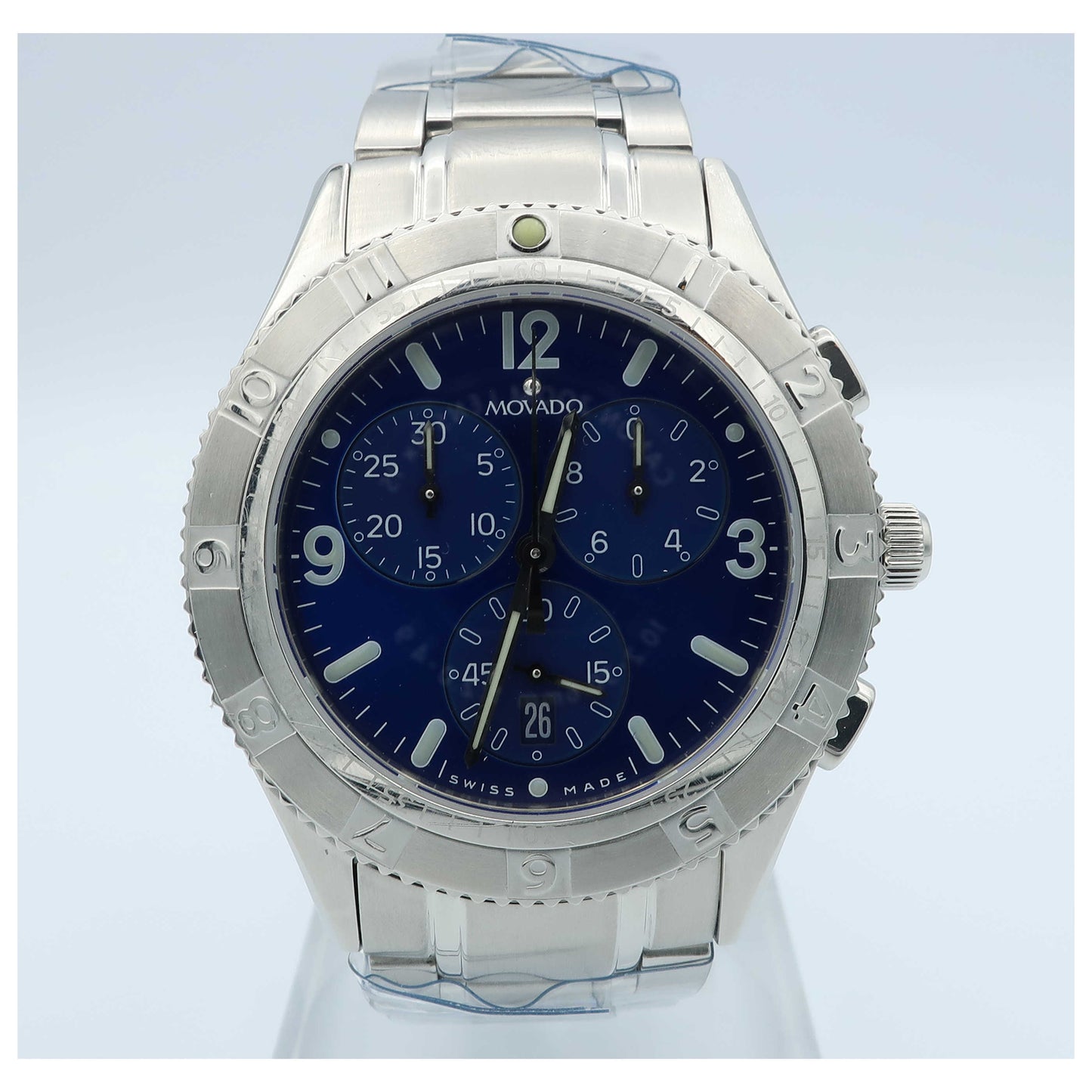 Front view of Movado Gentry Sport Men's Swiss Quartz (Battery-Powered) Watch 0605311-PO2
