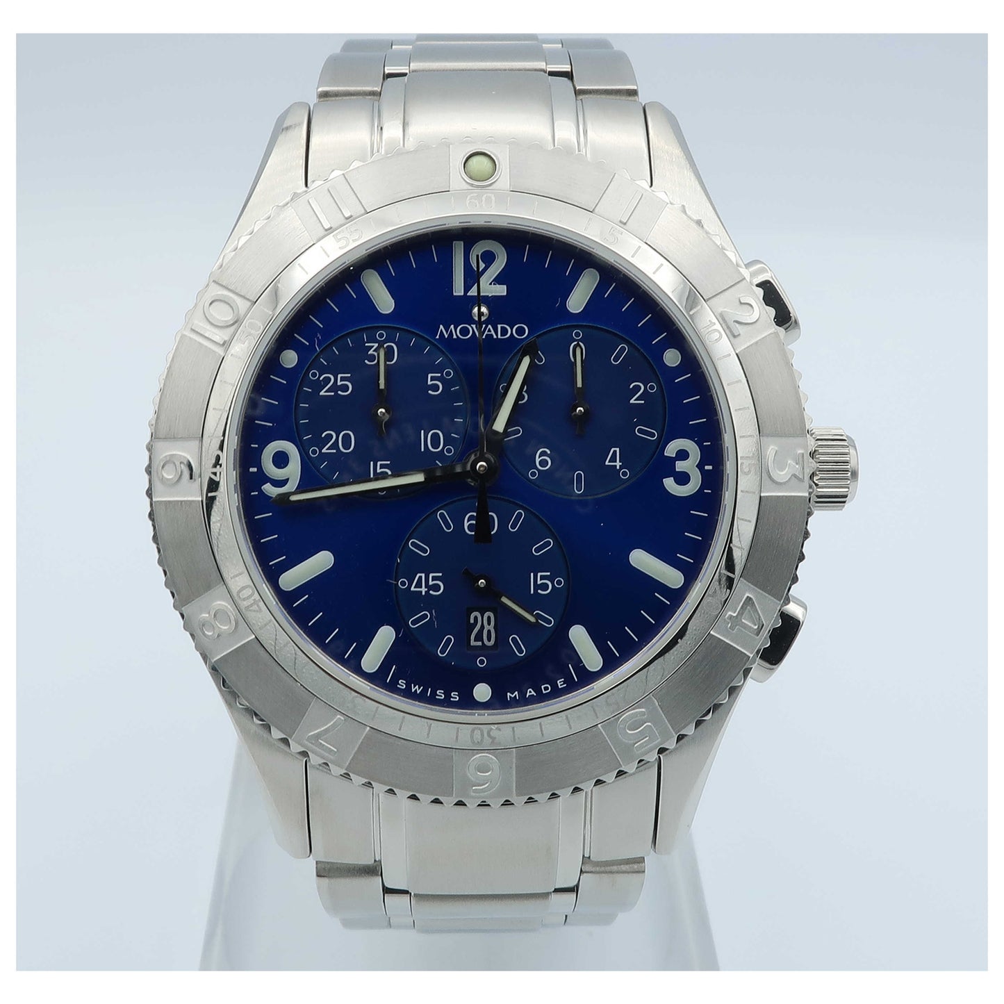 Front view of Movado Gentry Sport Men's Swiss Quartz (Battery-Powered) Watch 0605311-PO