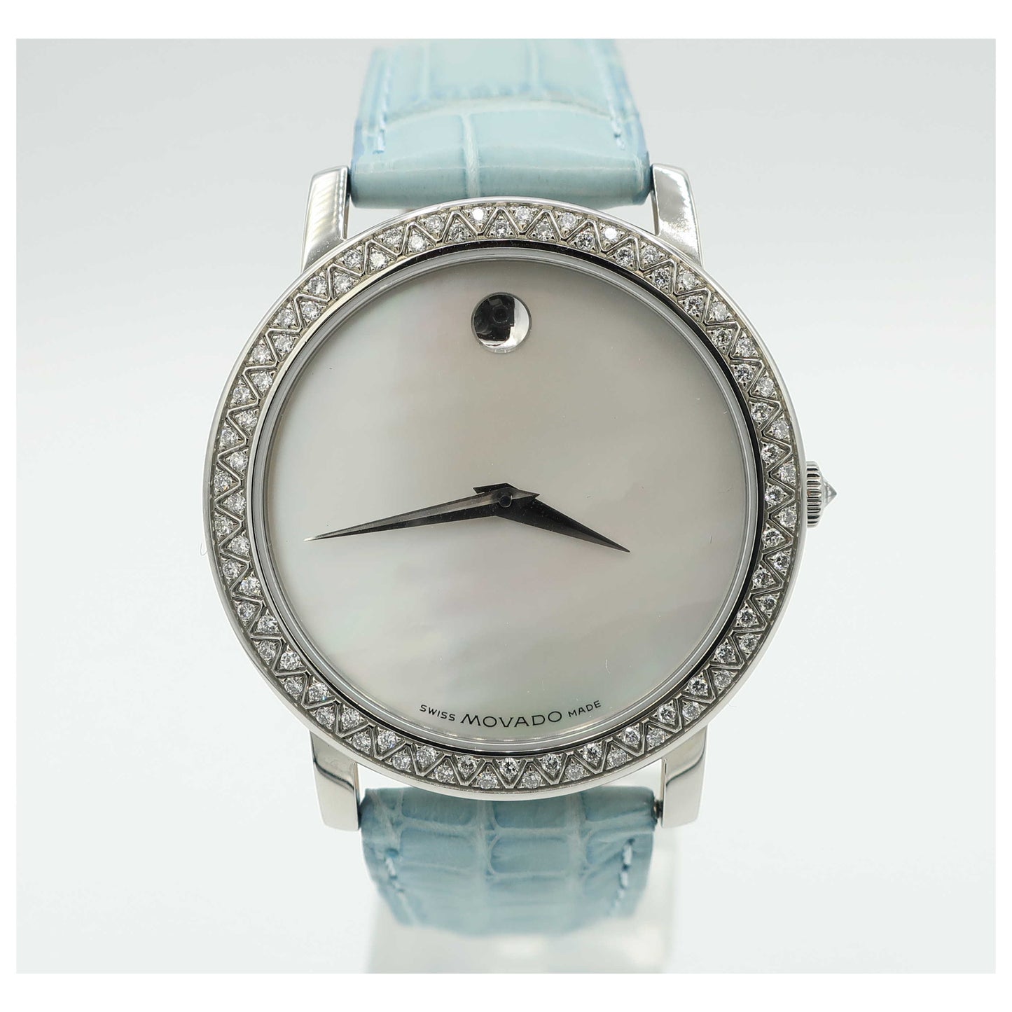 Front view of Movado Revi Women's Swiss Quartz (Battery-Powered) Watch 0605544-PO