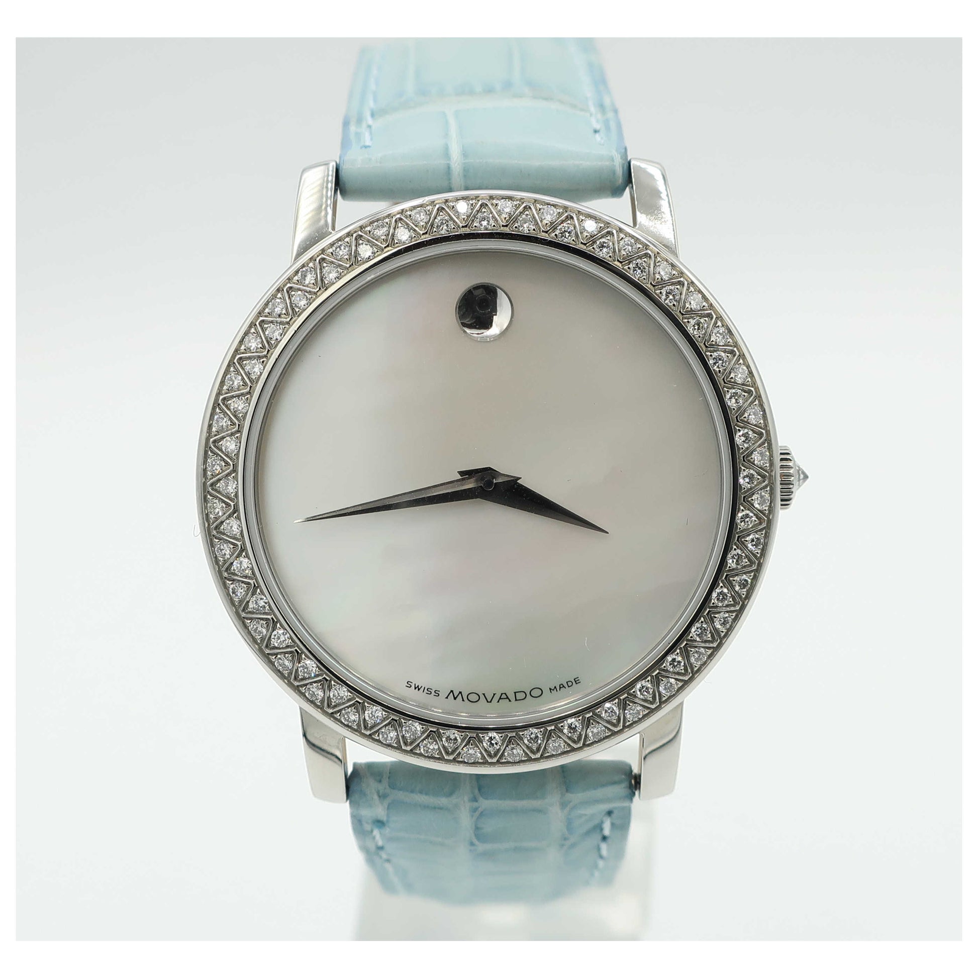 Front view of Movado Revi Women's Swiss Quartz (Battery-Powered) Watch 0605544-PO