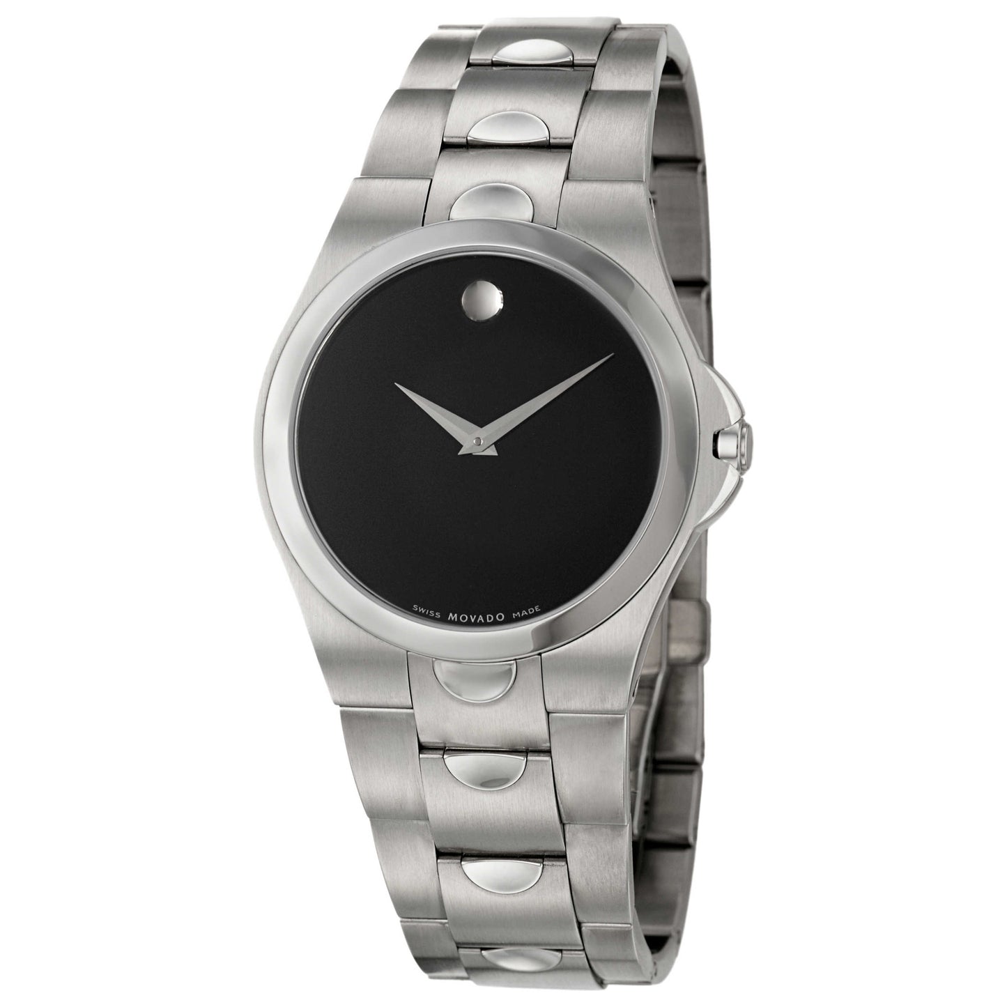 Front view of Movado Luno Men's Quartz Watch 0605556