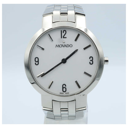 Front view of Movado Faceto Men's Swiss Quartz (Battery-Powered) Watch 0605565-PO