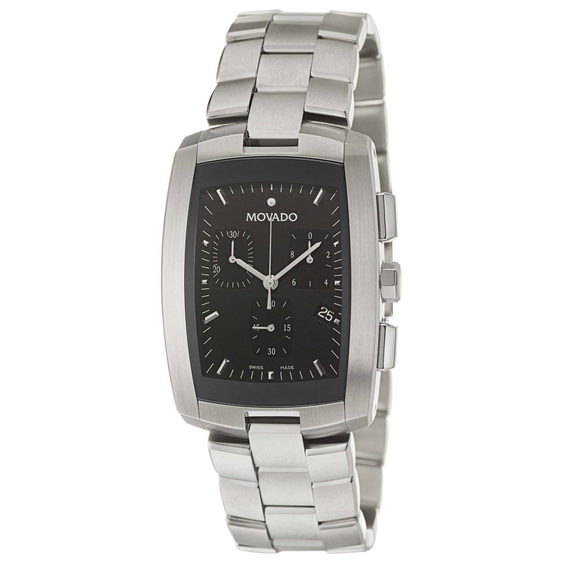 Front view of Movado Eliro Men's Swiss Quartz (Battery-Powered) Watch 0605571