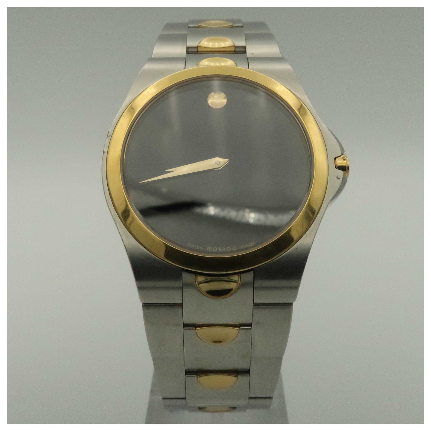 Front view of Movado Luno Men's Swiss Quartz (Battery-Powered) Watch 0605635-PO3