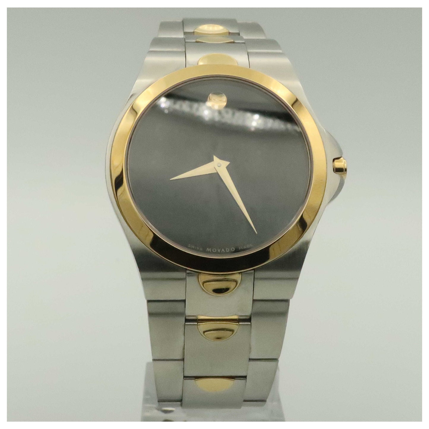 Front view of Movado Luno Men's Swiss Quartz (Battery-Powered) Watch 0605635-PO