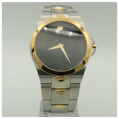 Front view of Movado Luno Men's Swiss Quartz (Battery-Powered) Watch 0605635-PO