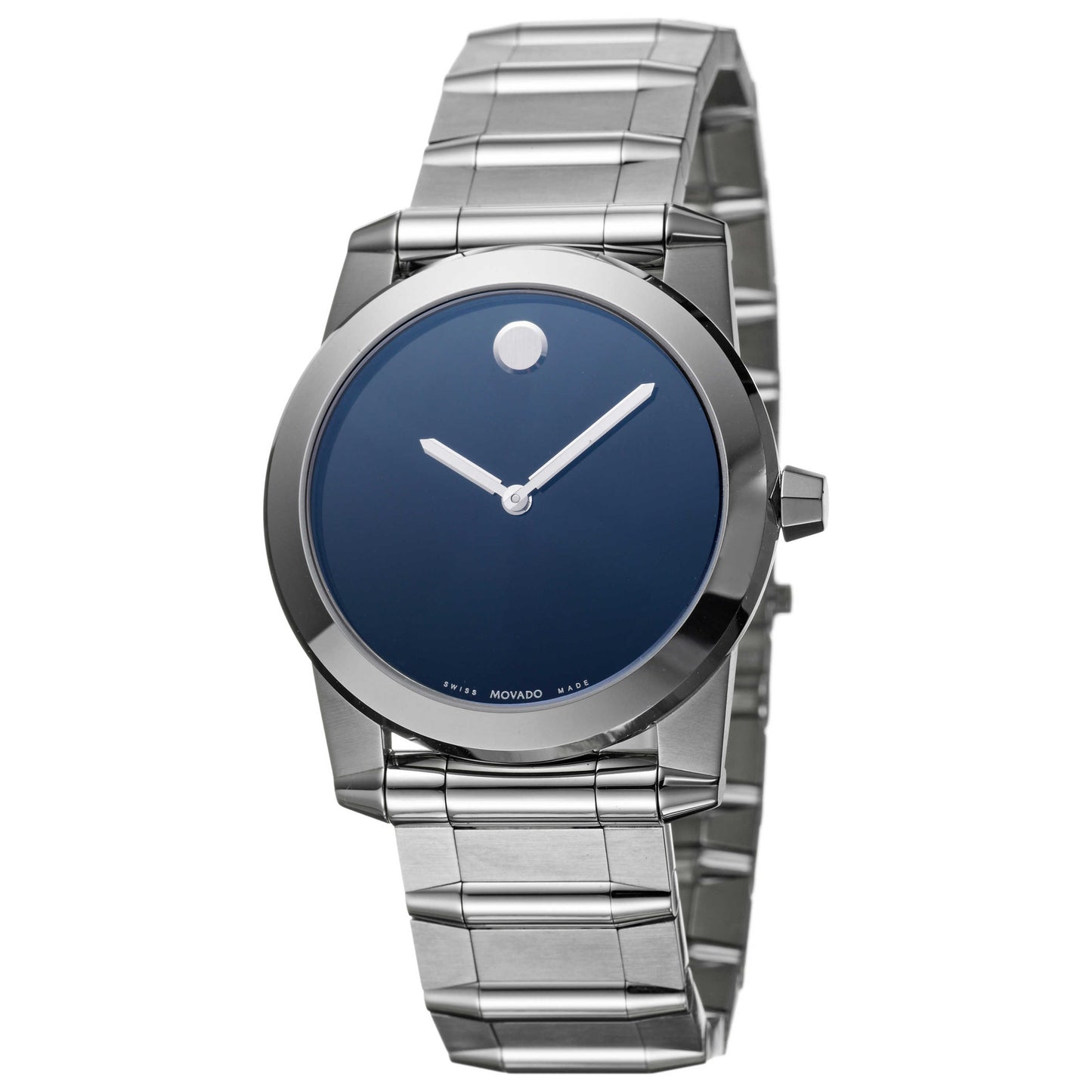 Front view of Movado Vizio Men's Swiss Quartz (Battery-Powered) Watch 0605808