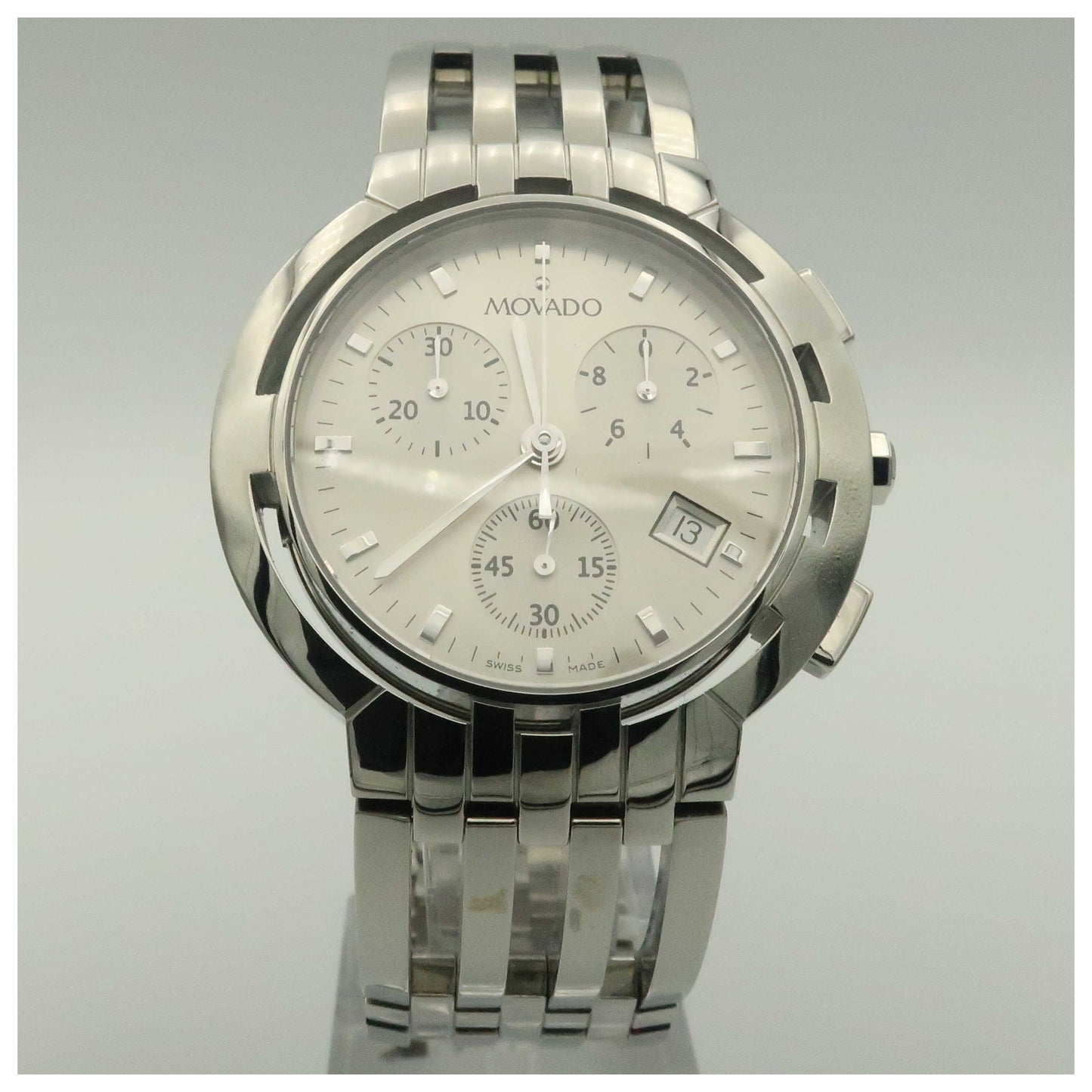 Front view of Movado Esperanza Men's Swiss Quartz (Battery-Powered) Watch 0605823-PO
