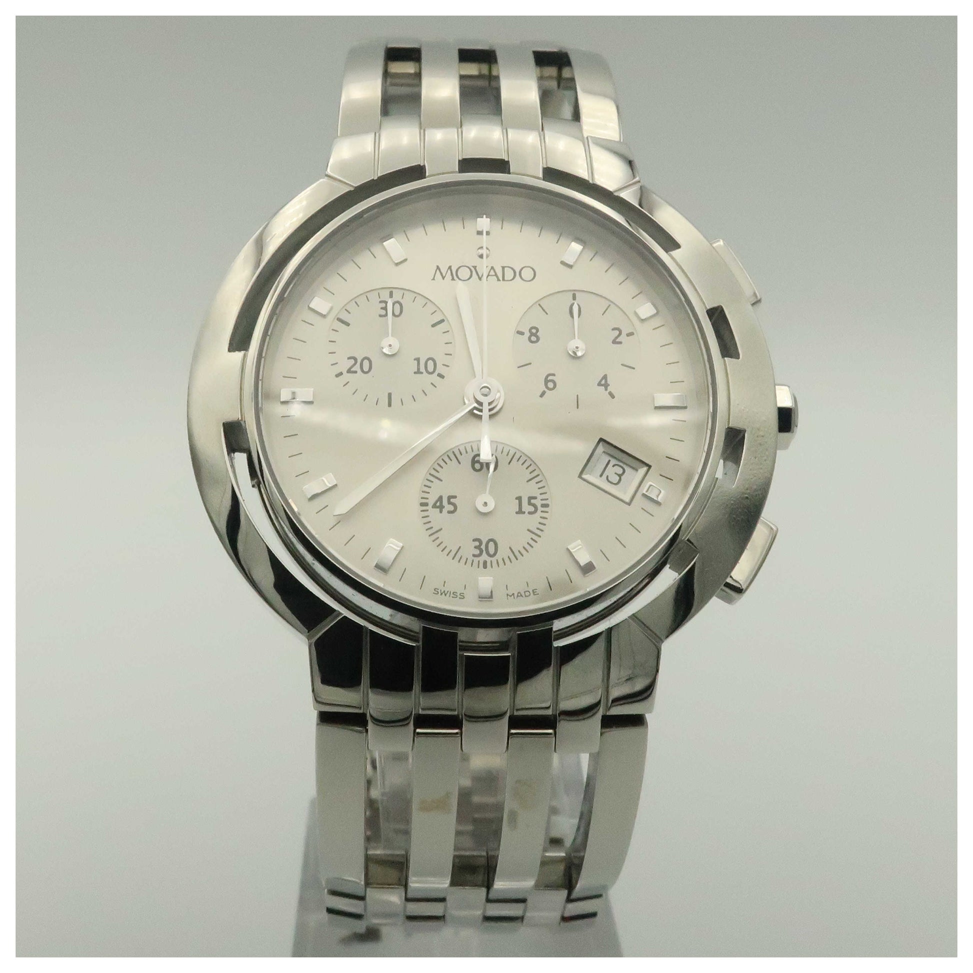 Front view of Movado Esperanza Men's Swiss Quartz (Battery-Powered) Watch 0605823-PO