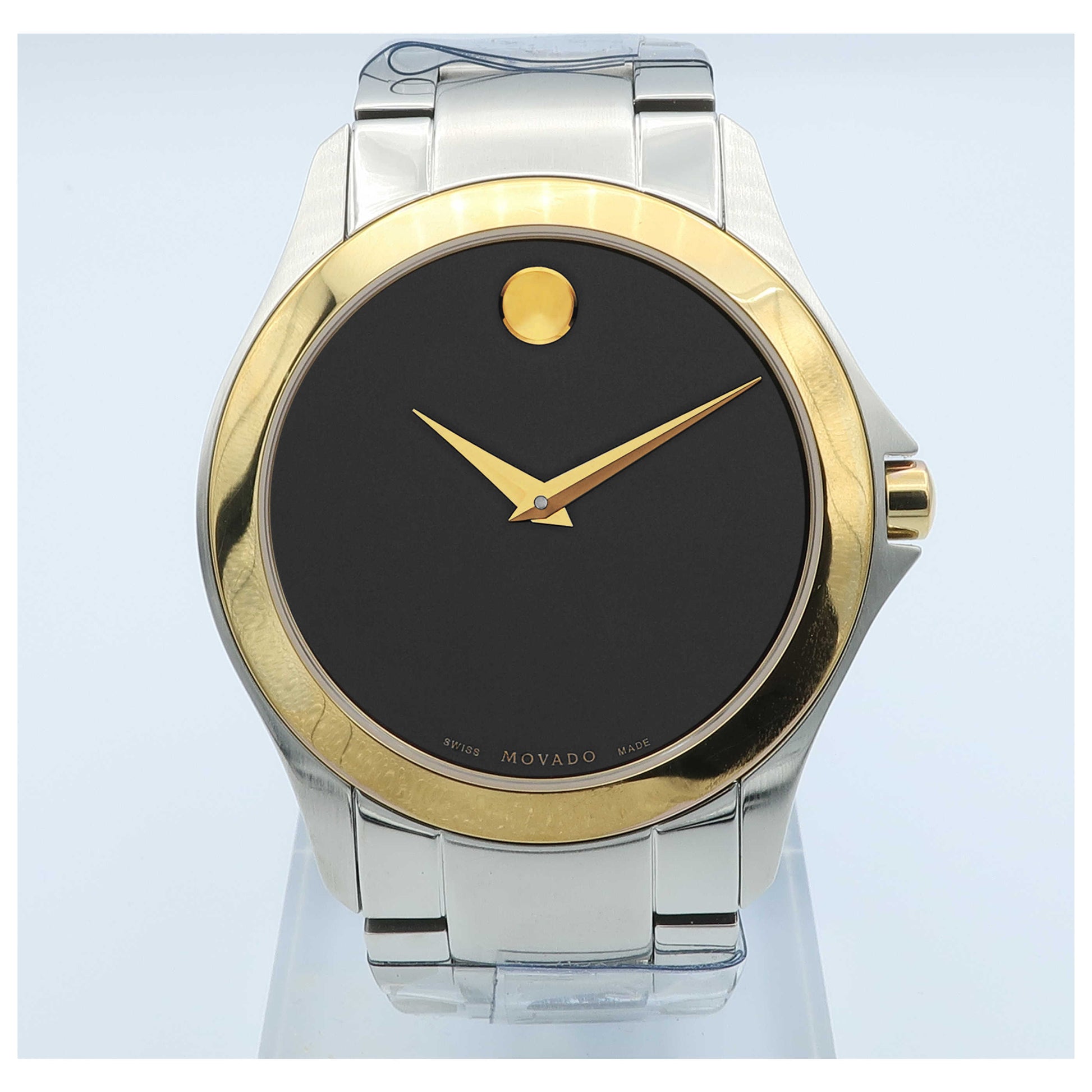 Front view of Movado Masino Men's Swiss Quartz (Battery-Powered) Watch 0605871-SD2