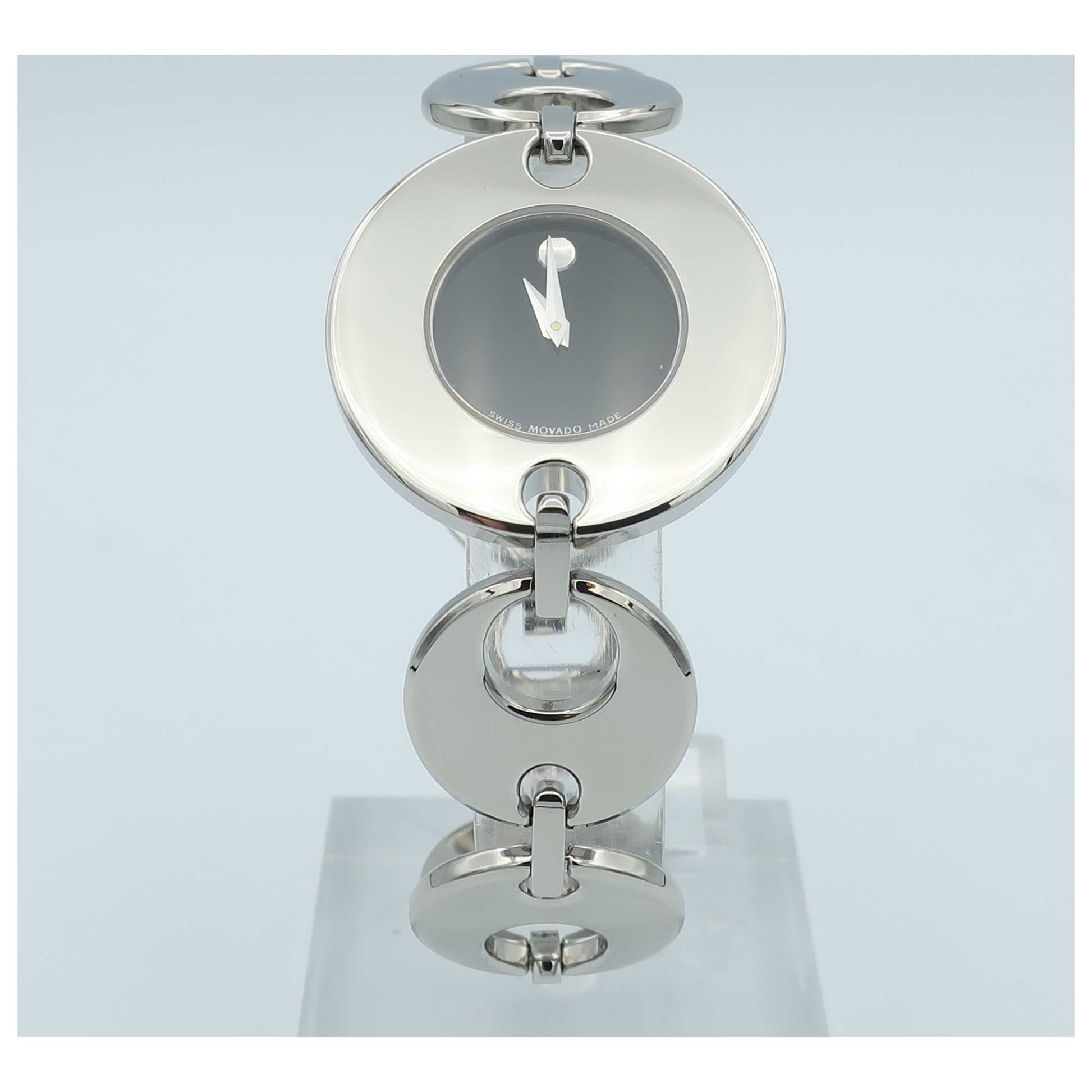 Front view of Movado Buleto Women's Swiss Quartz (Battery-Powered) Watch 0605921-SDV