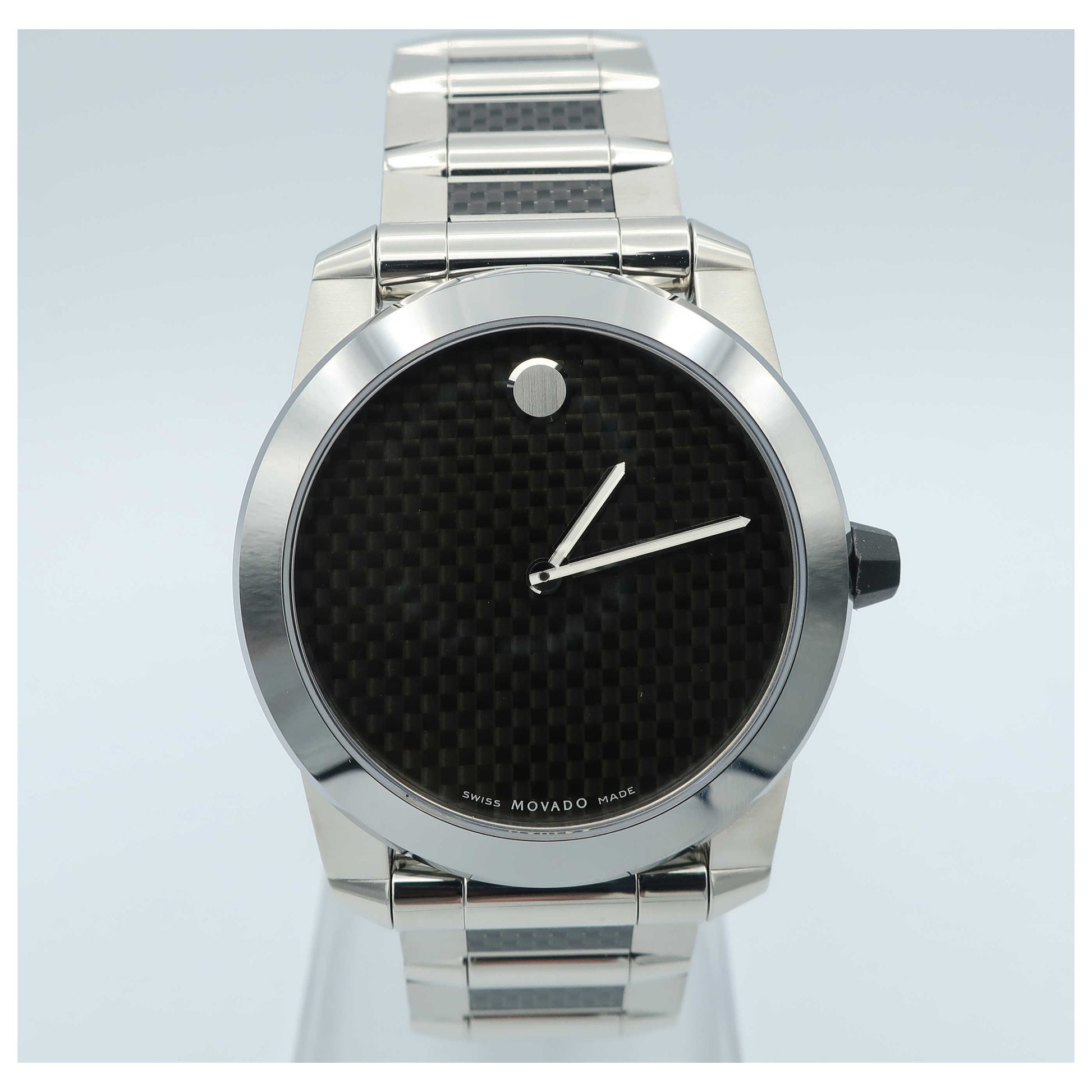Front view of Movado Vizio Men's Swiss Quartz (Battery-Powered) Watch 0605932-PO