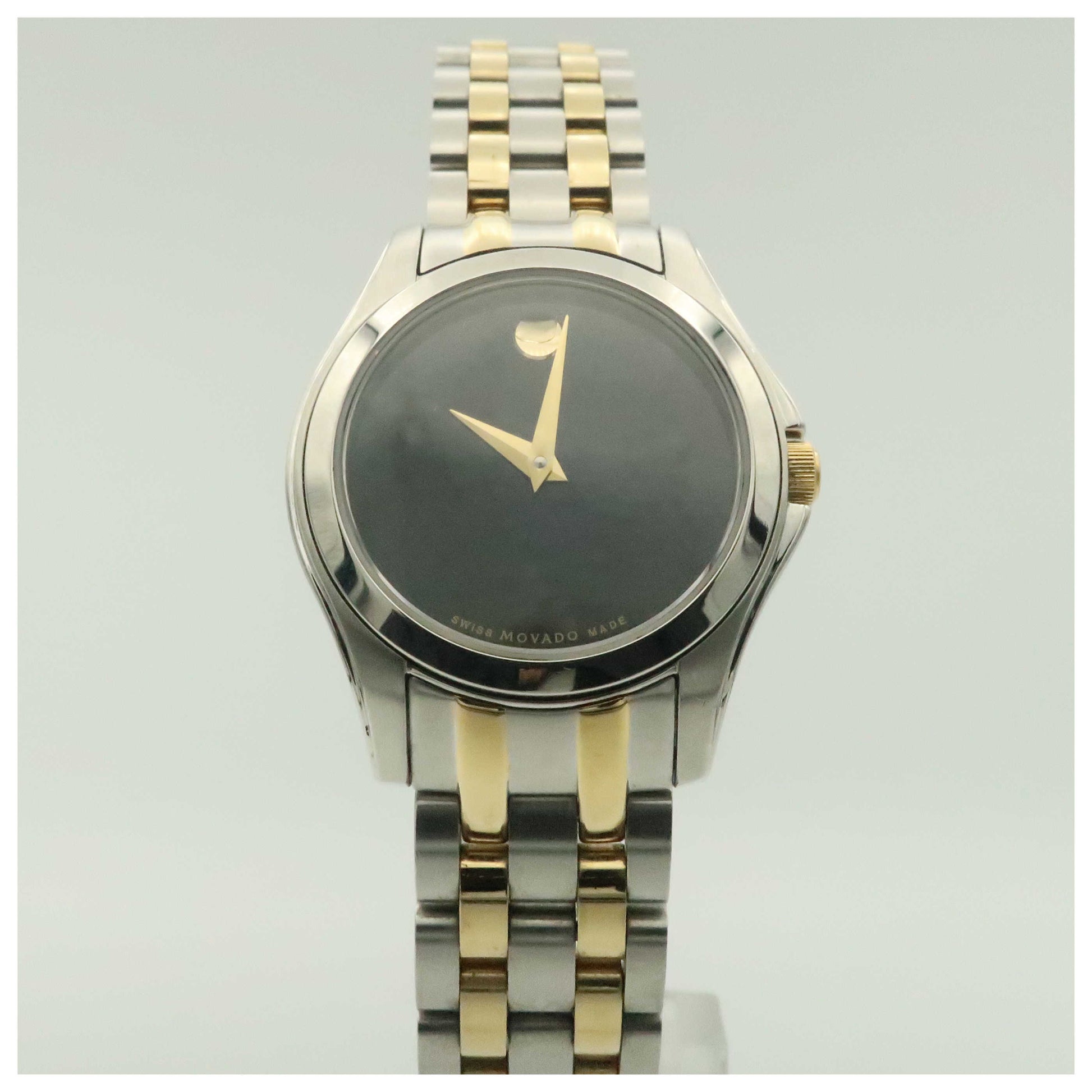 Front view of Movado Corporate Exclusive Women's Swiss Quartz (Battery-Powered) Watch 0605976-PO