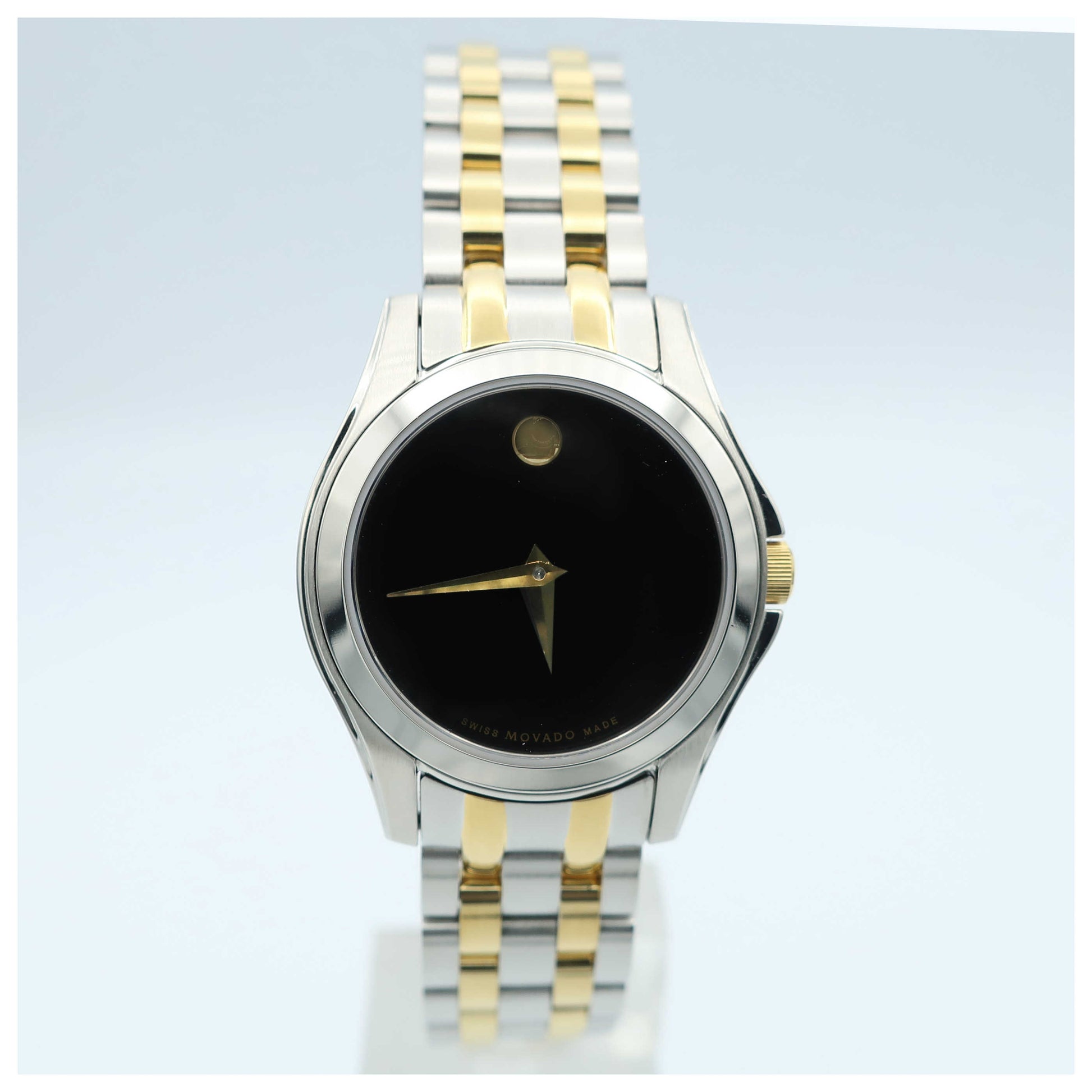 Front view of Movado Corporate Exclusive Women's Swiss Quartz (Battery-Powered) Watch 0605976-SD