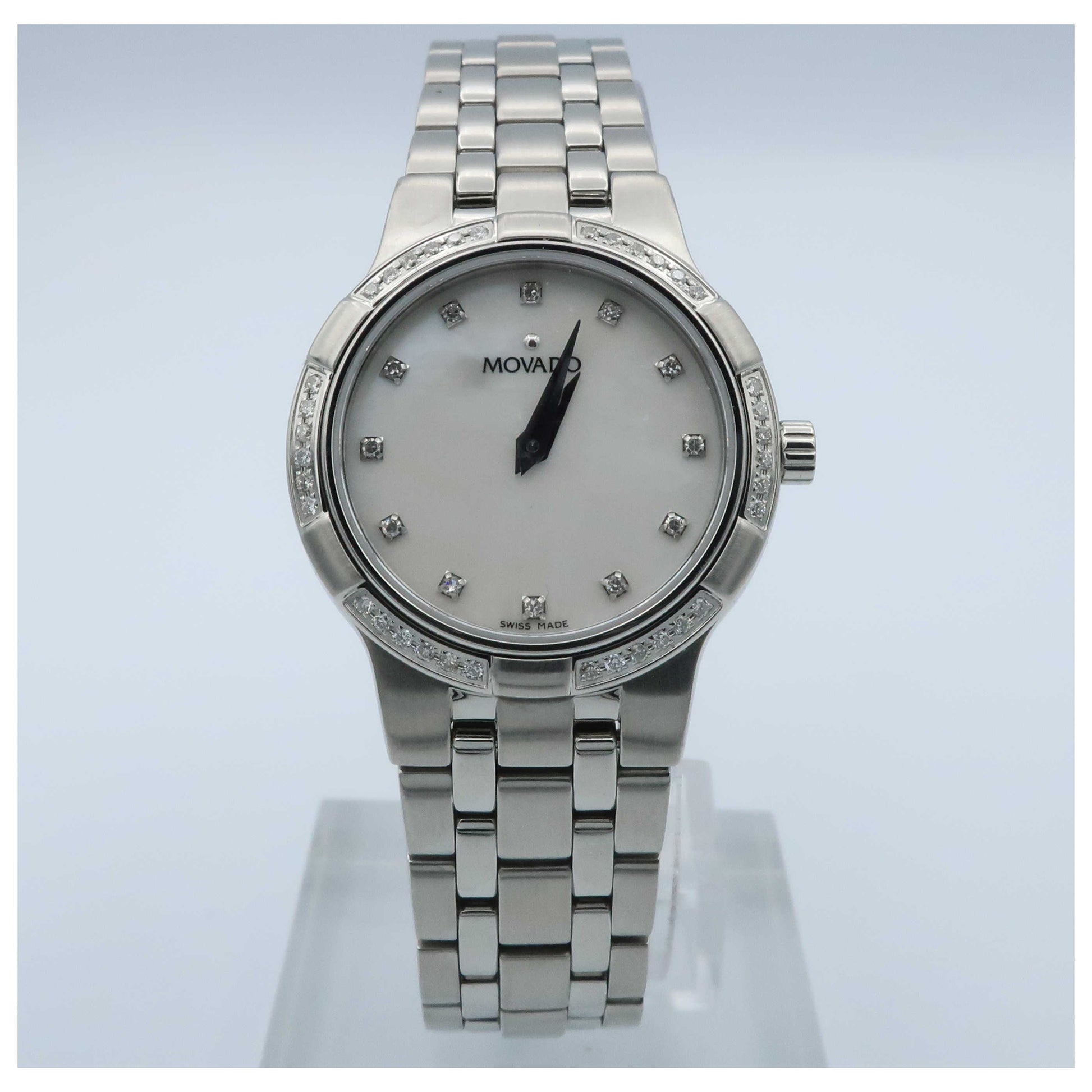 Front view of Movado Metio Women's Swiss Quartz (Battery-Powered) Watch 0606073-PO