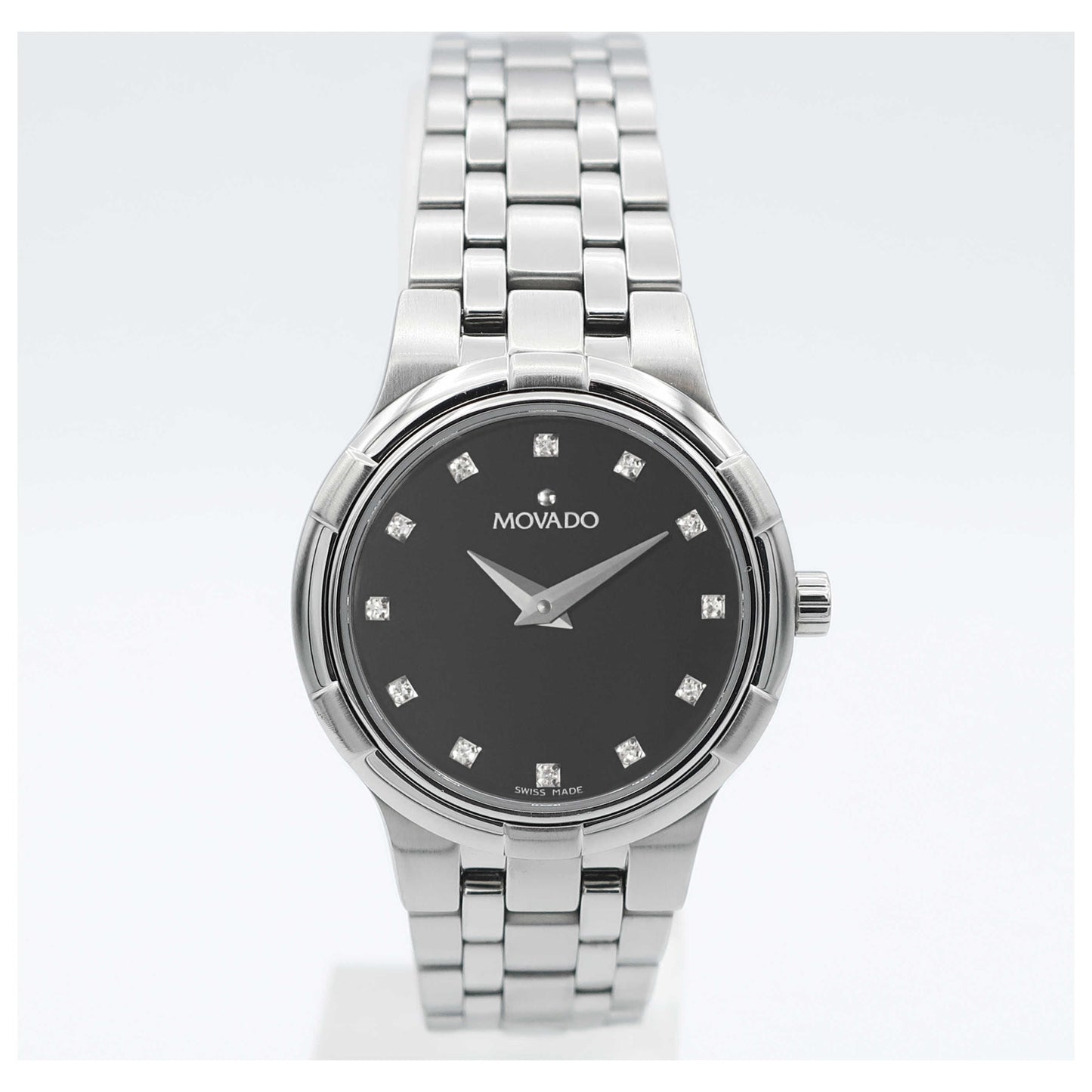 Front view of Movado Metio Women's Swiss Quartz (Battery-Powered) Watch 0606206-SD