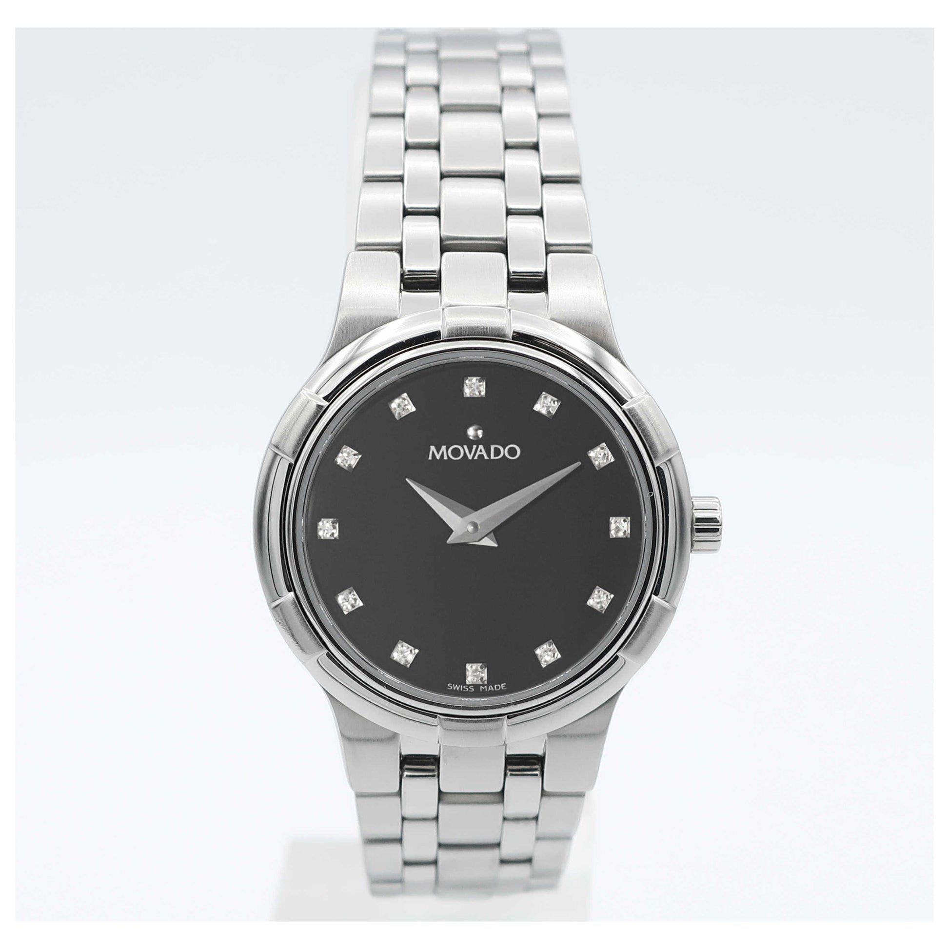 Front view of Movado Metio Women's Swiss Quartz (Battery-Powered) Watch 0606206-SD