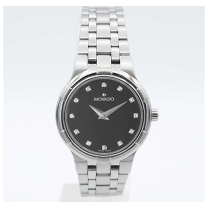 Front view of Movado Metio Women's Swiss Quartz (Battery-Powered) Watch 0606206-SD