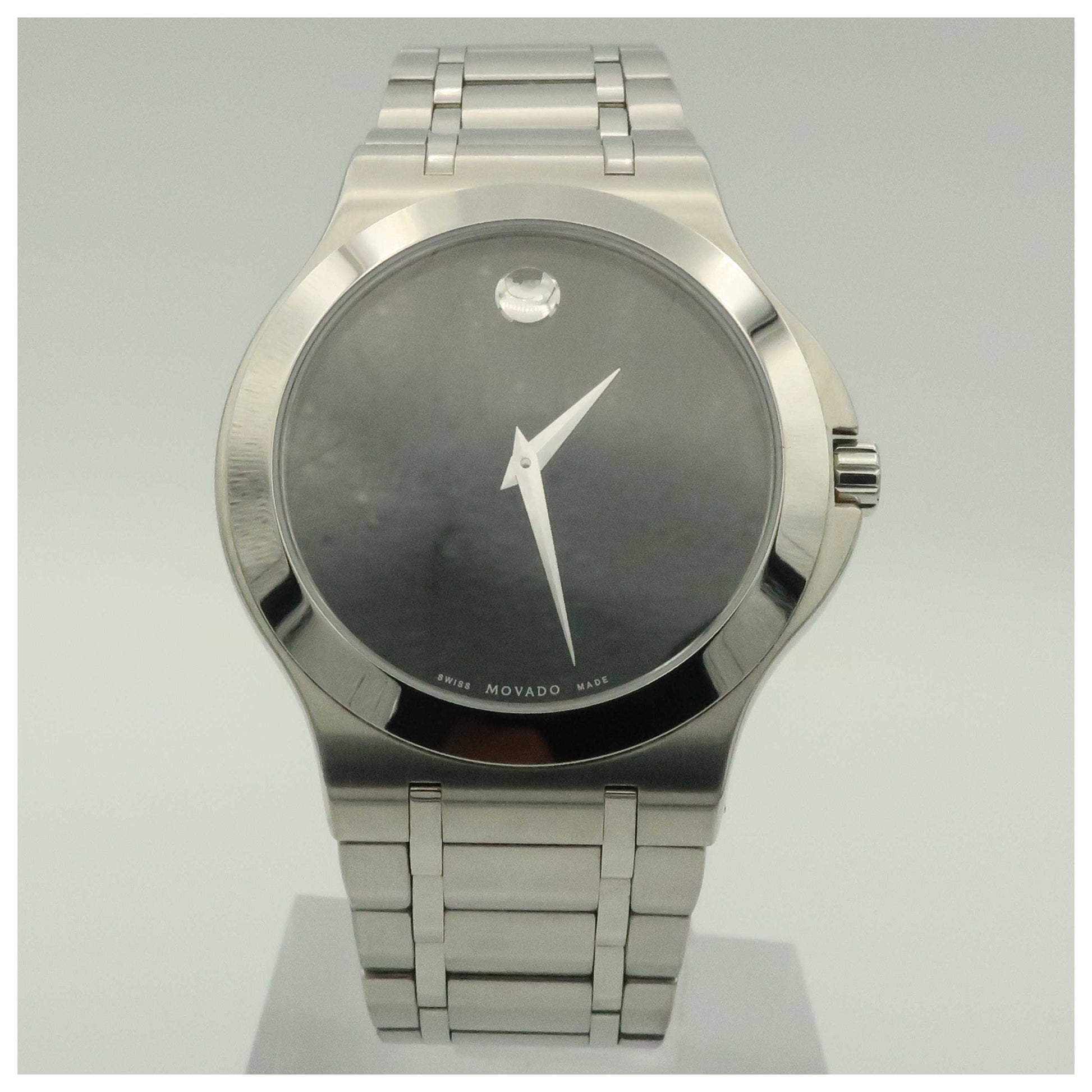 Front view of Movado Collection Men's Swiss Quartz (Battery-Powered) Watch 0606276-PO2